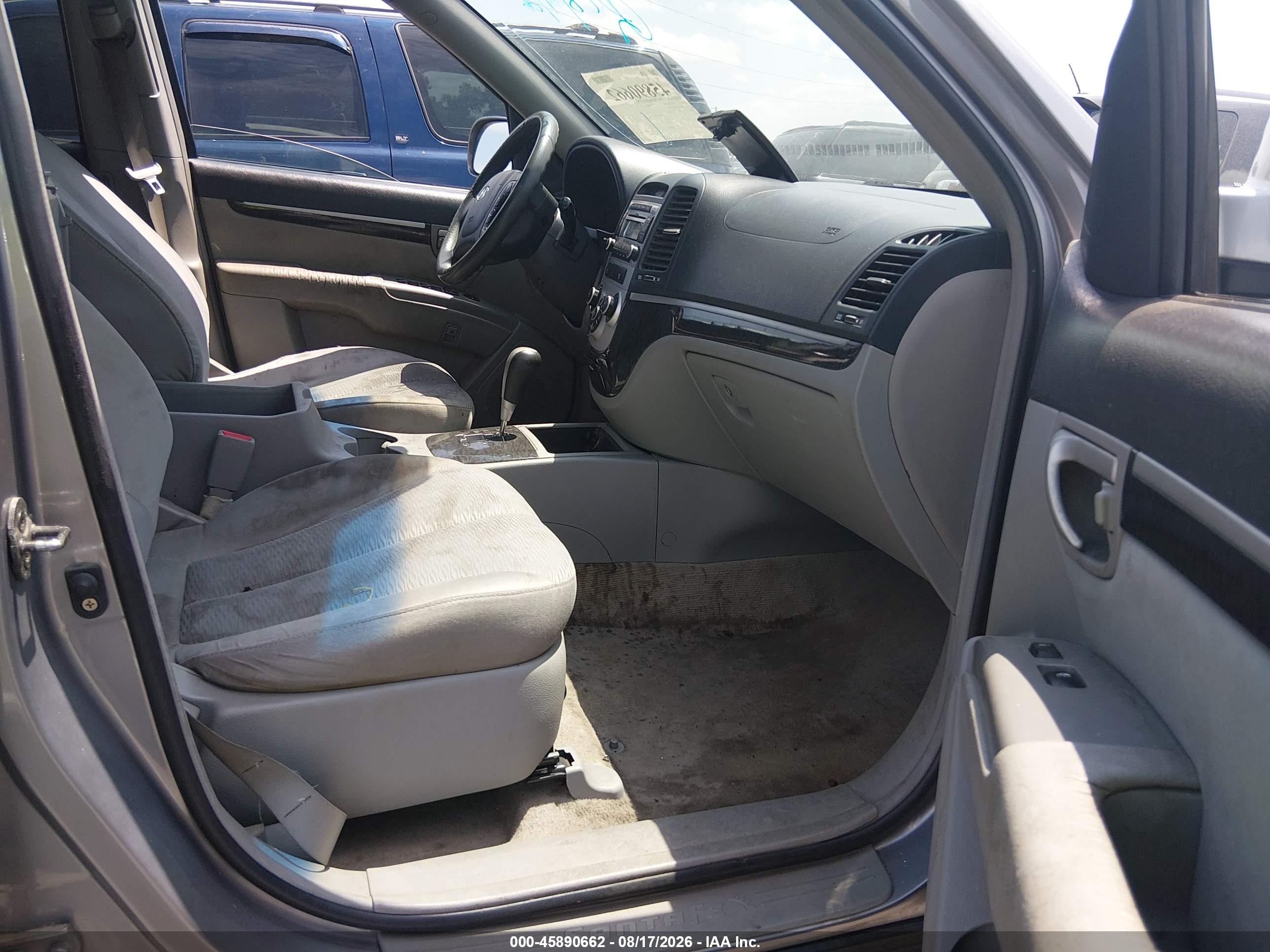 2007 Hyundai Santa Fe Gls Gray vin: 5NMSG73D97H123706
