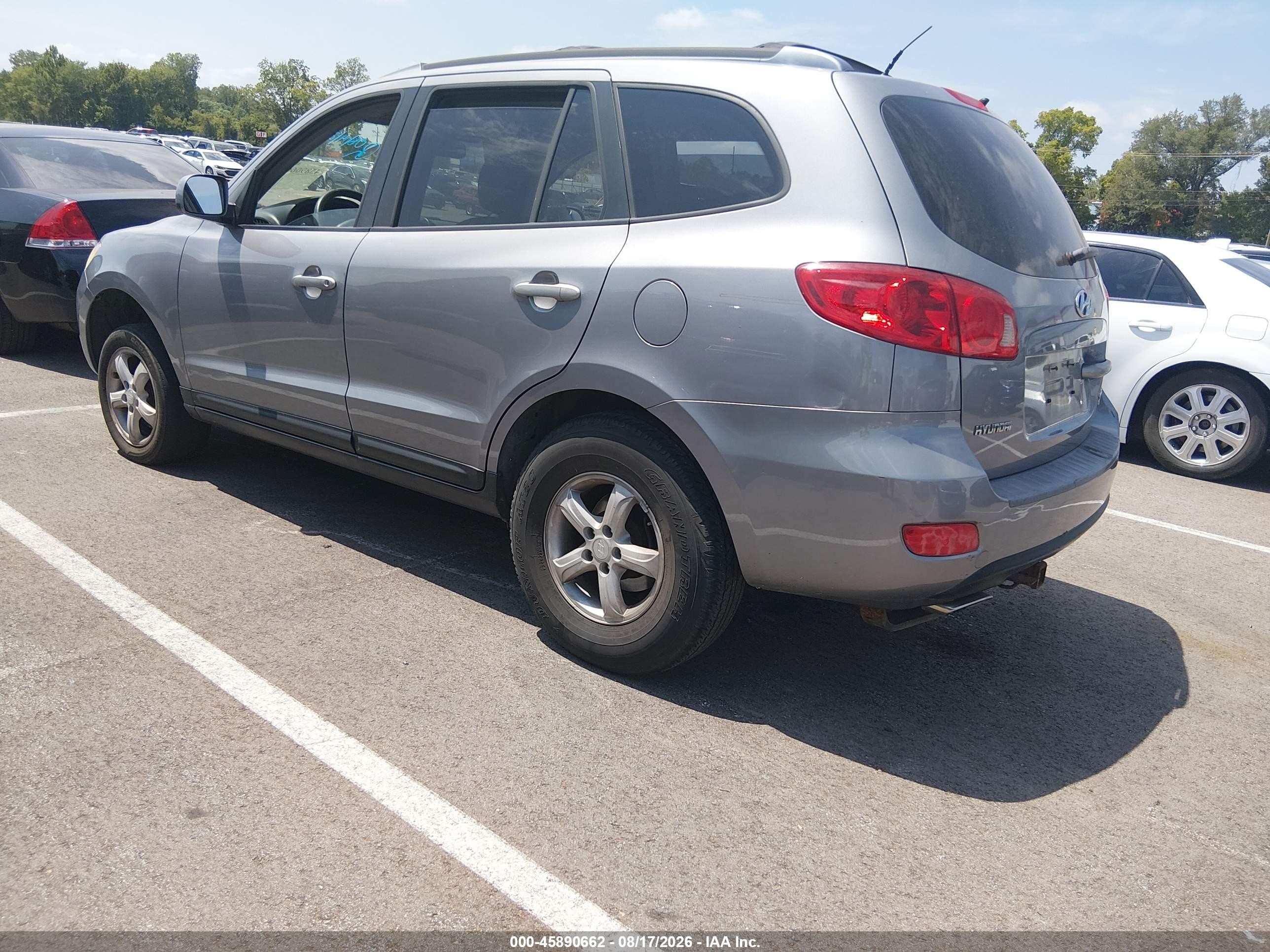 2007 Hyundai Santa Fe Gls Gray vin: 5NMSG73D97H123706
