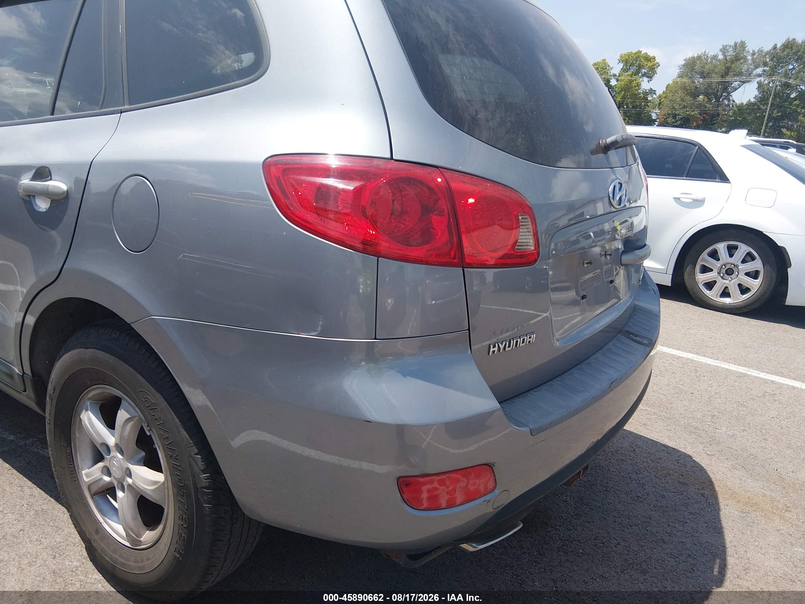 2007 Hyundai Santa Fe Gls Gray vin: 5NMSG73D97H123706