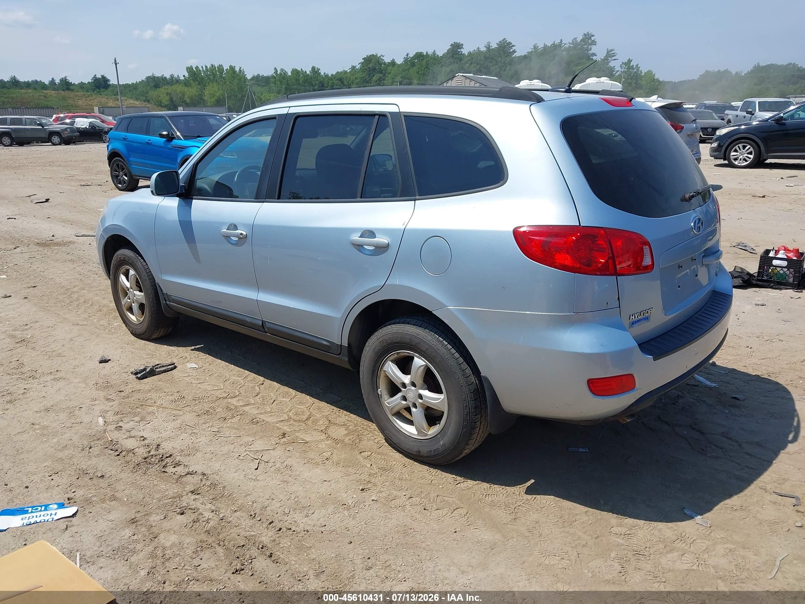 2008 Hyundai Santa Fe Gls Blue vin: 5NMSG73D98H140975