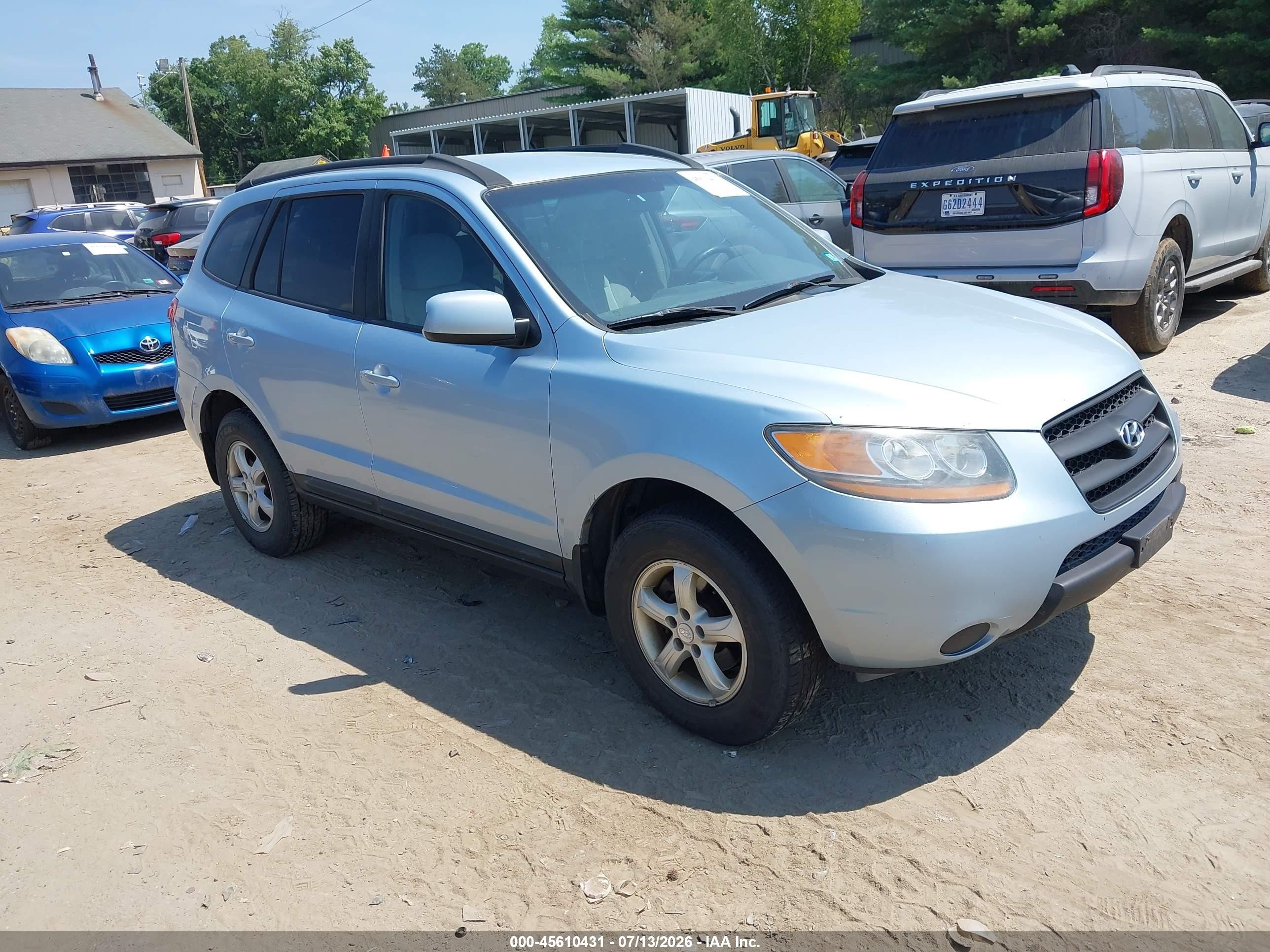 2008 Hyundai Santa Fe Gls Blue vin: 5NMSG73D98H140975