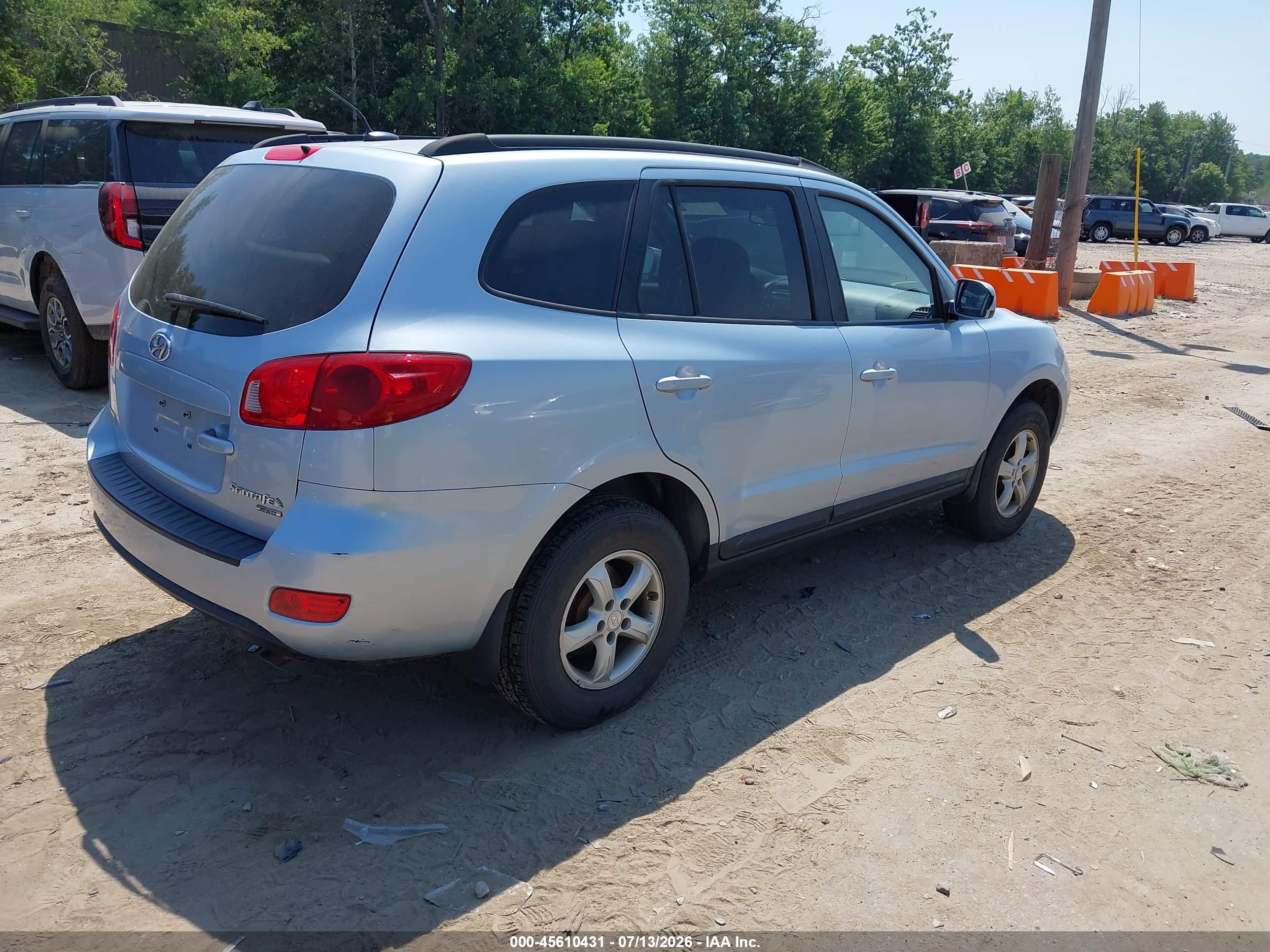 2008 Hyundai Santa Fe Gls Blue vin: 5NMSG73D98H140975