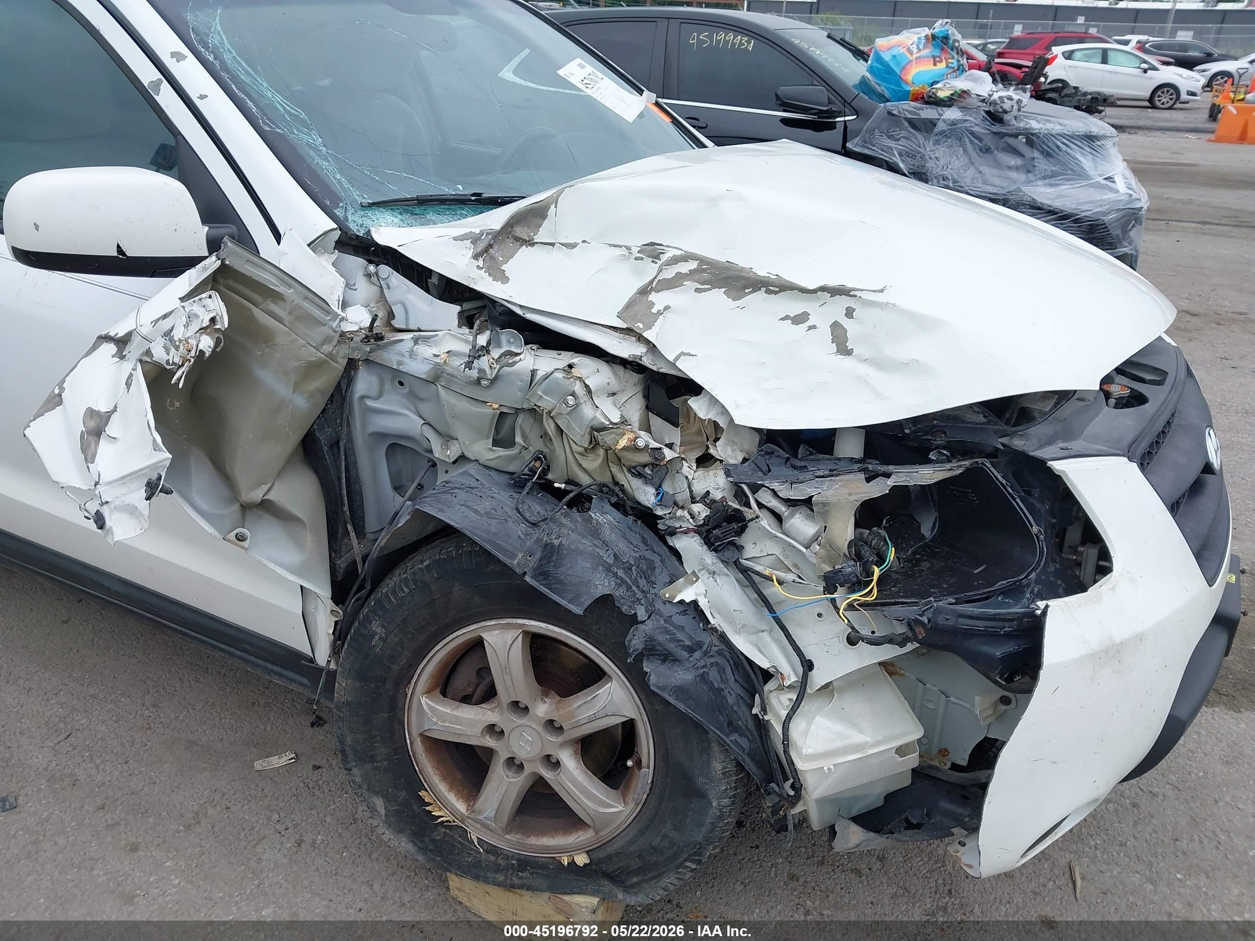 2008 Hyundai Santa Fe Gls Белый vin: 5NMSG73D98H151216
