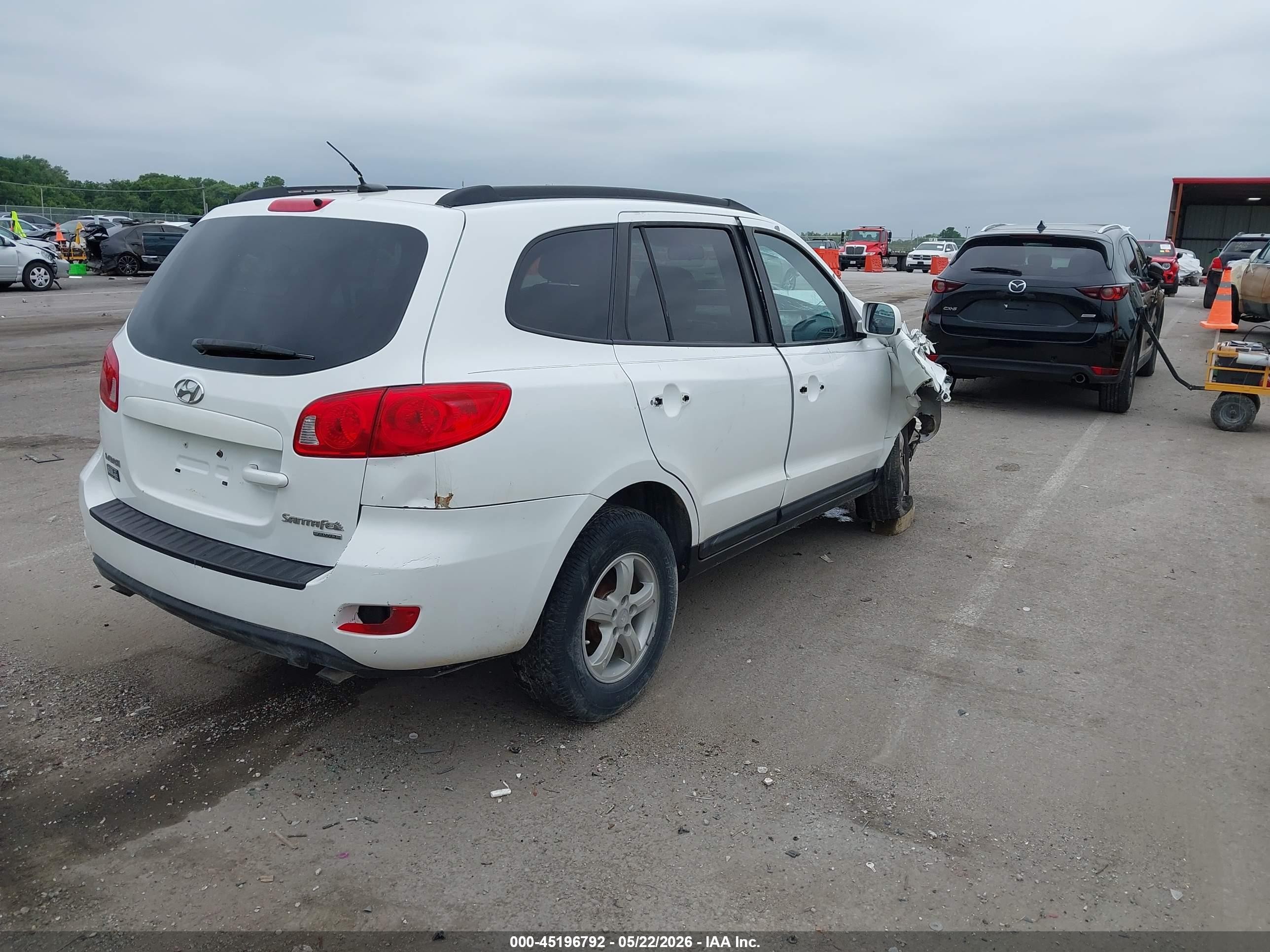 2008 Hyundai Santa Fe Gls Белый vin: 5NMSG73D98H151216