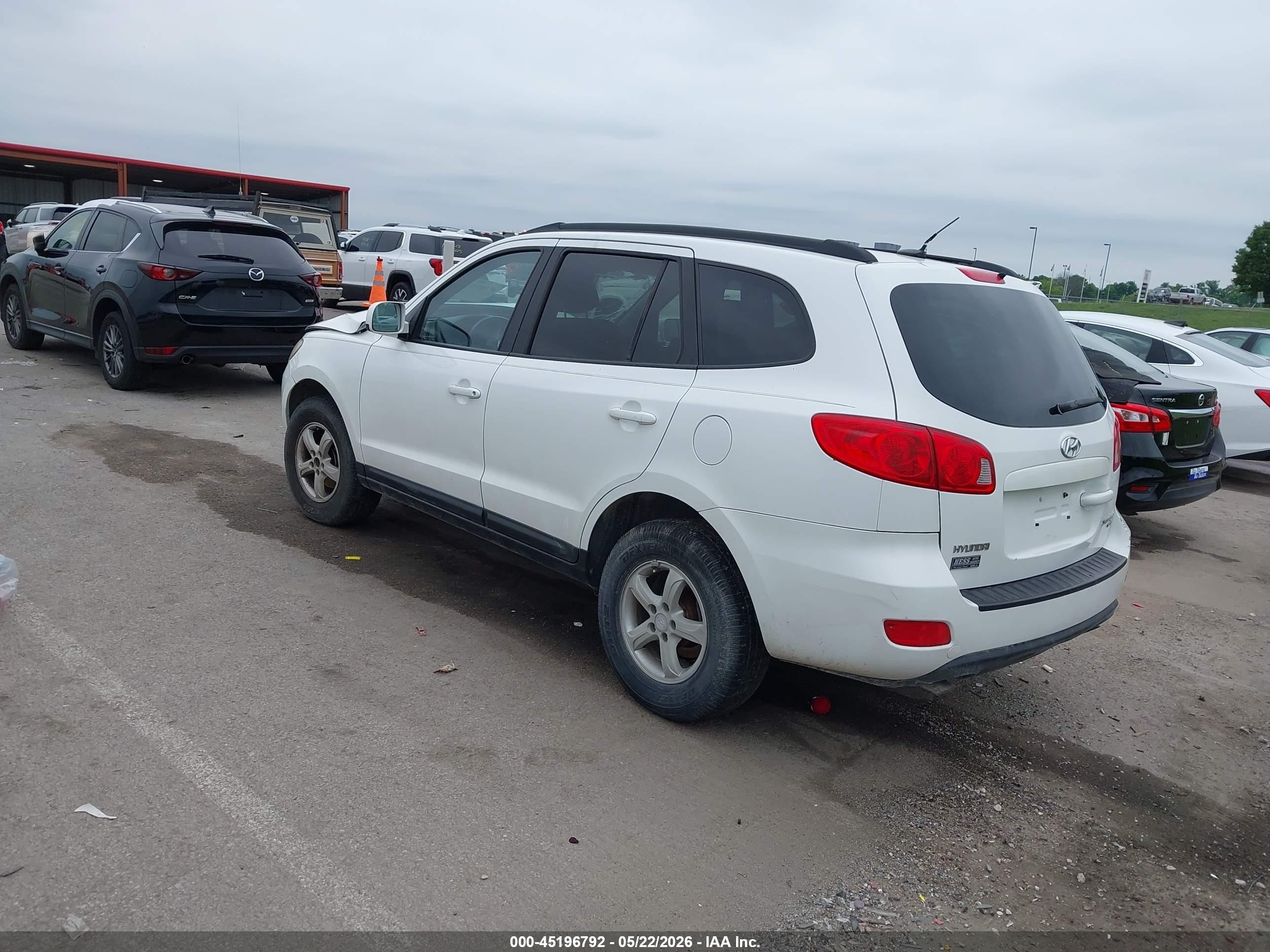 2008 Hyundai Santa Fe Gls Белый vin: 5NMSG73D98H151216
