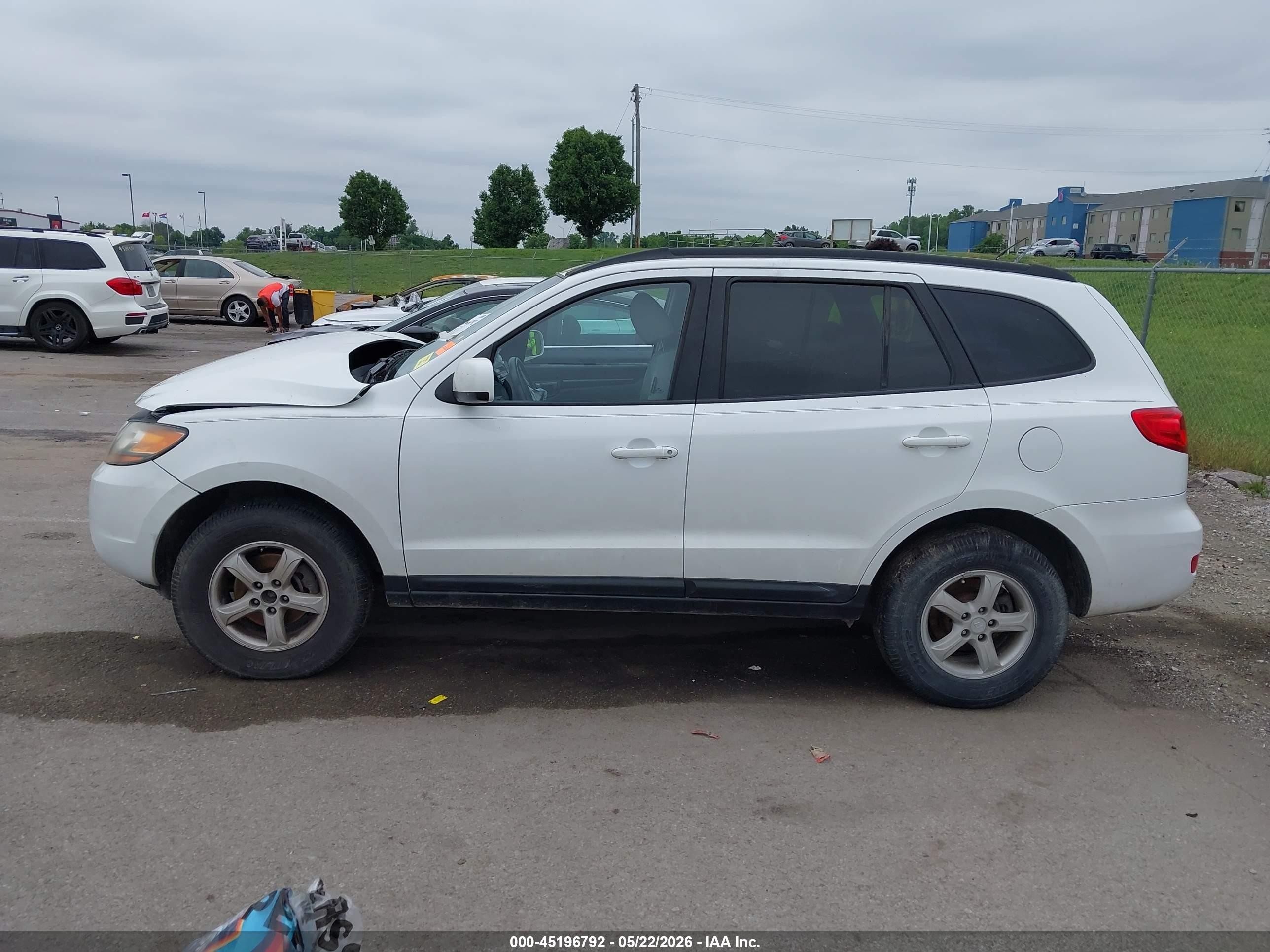 2008 Hyundai Santa Fe Gls Белый vin: 5NMSG73D98H151216