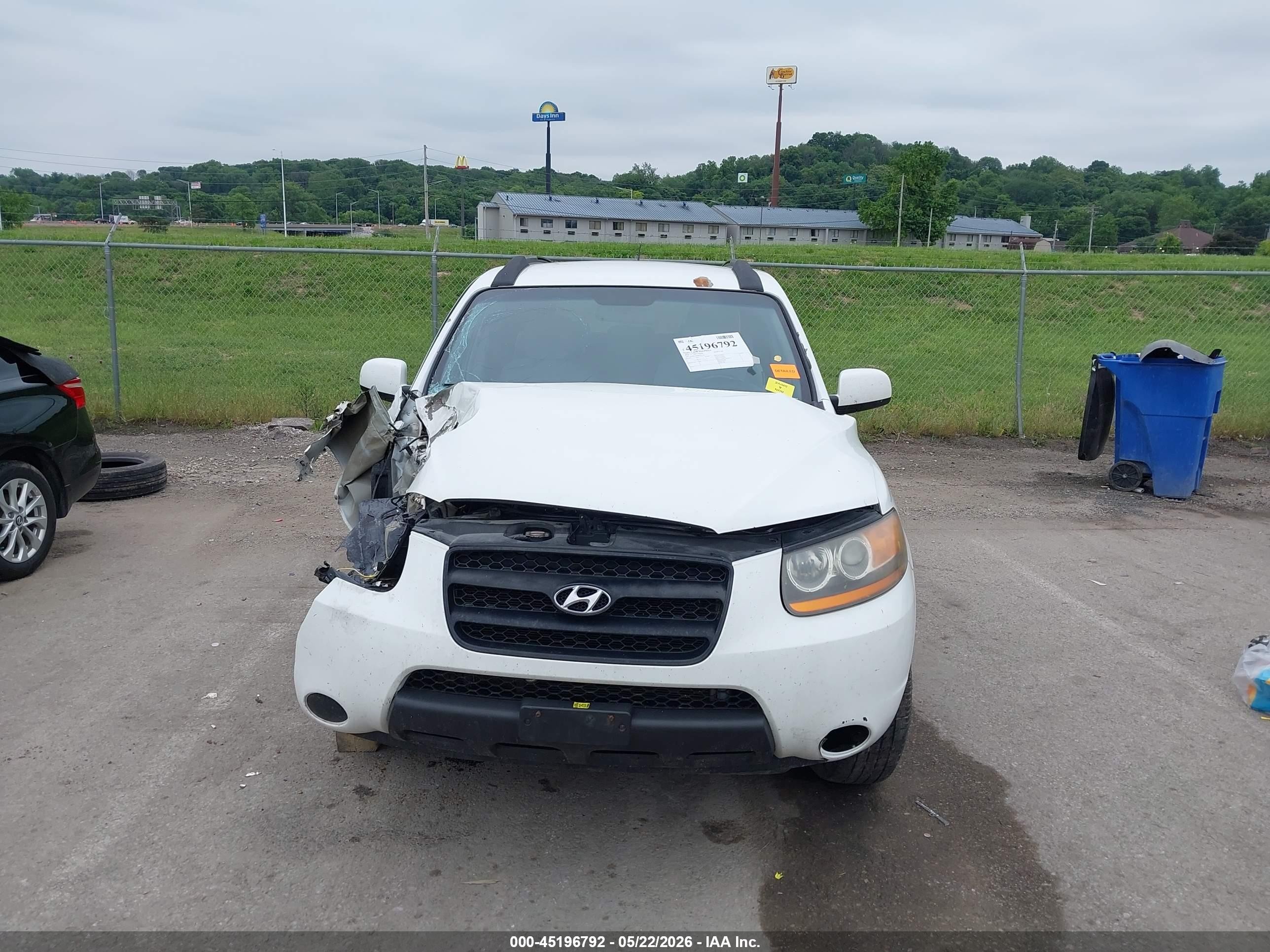 2008 Hyundai Santa Fe Gls Белый vin: 5NMSG73D98H151216