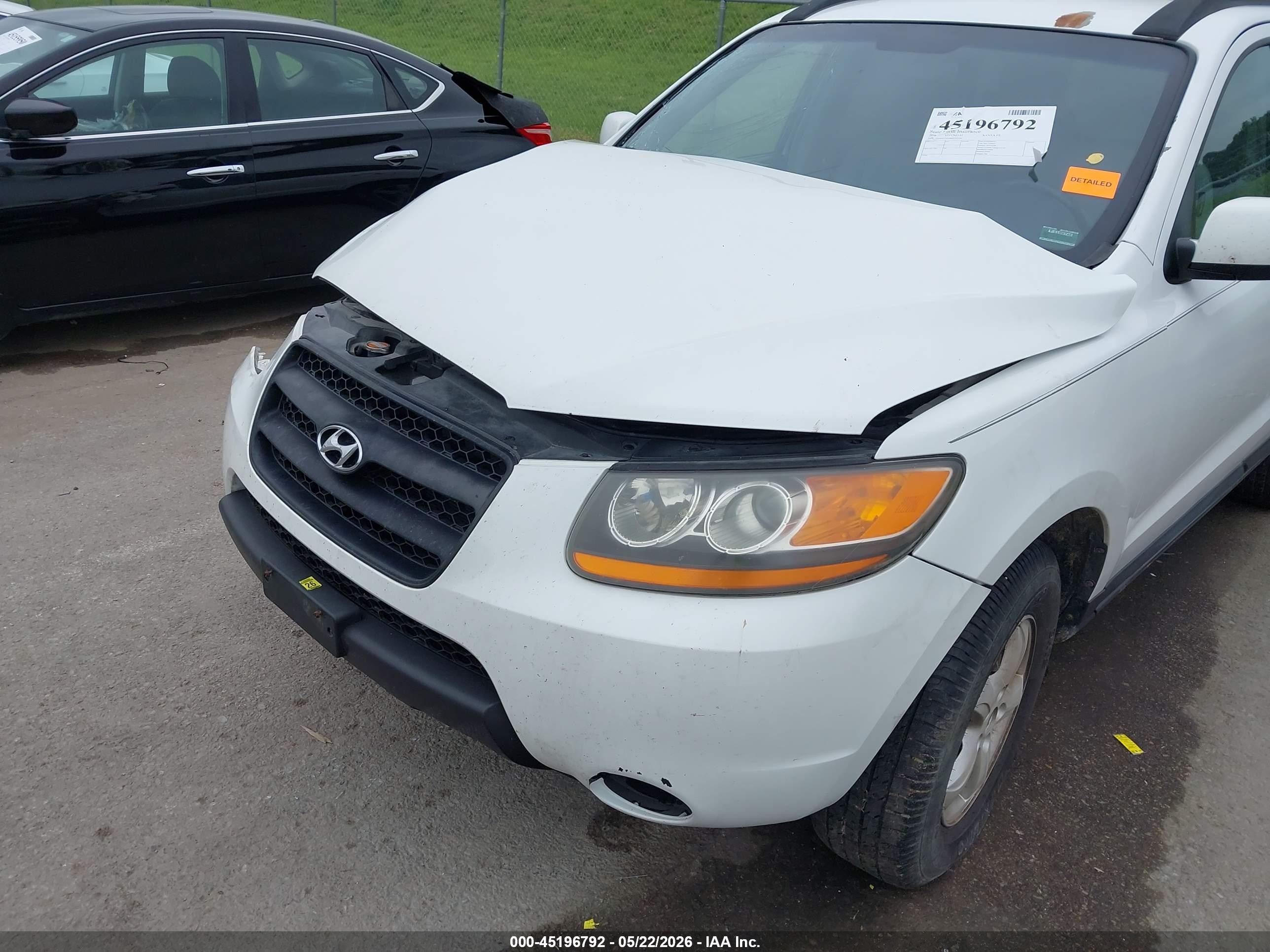 2008 Hyundai Santa Fe Gls Белый vin: 5NMSG73D98H151216