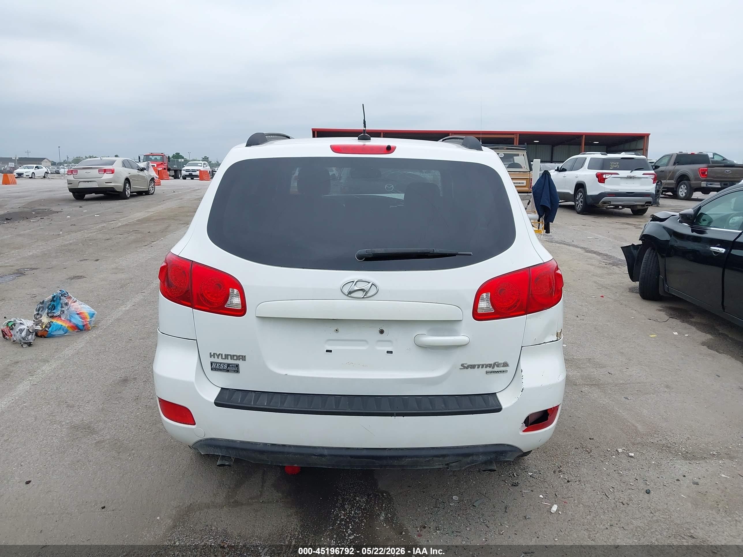 2008 Hyundai Santa Fe Gls Белый vin: 5NMSG73D98H151216