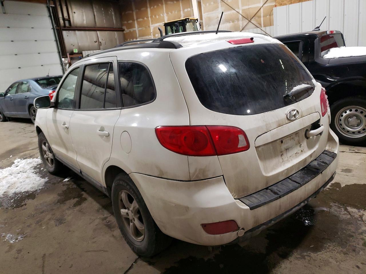 2008 Hyundai Santa Fe Gls White vin: 5NMSG73D98H193336