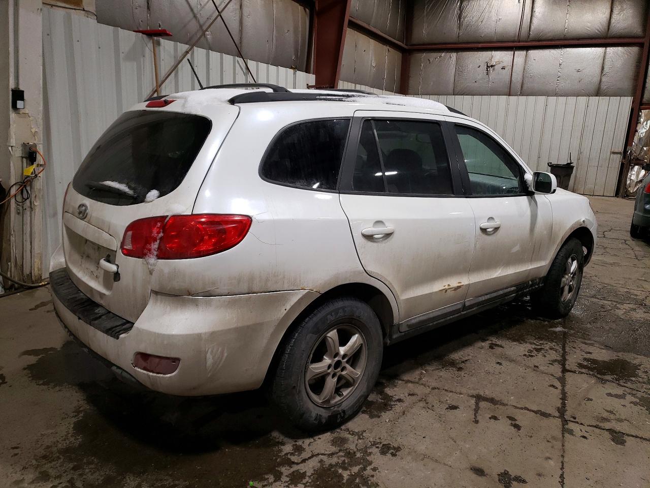 2008 Hyundai Santa Fe Gls White vin: 5NMSG73D98H193336