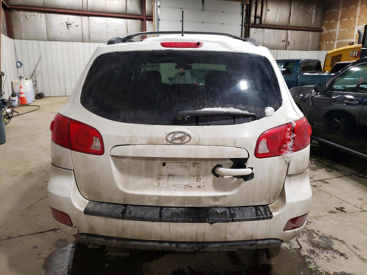 2008 Hyundai Santa Fe Gls White vin: 5NMSG73D98H193336