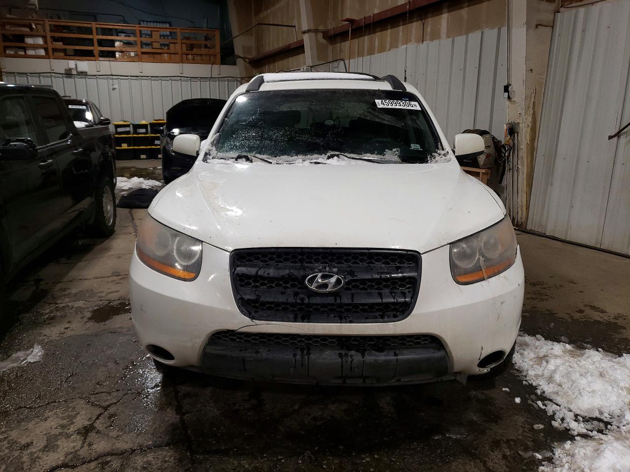 2008 Hyundai Santa Fe Gls White vin: 5NMSG73D98H193336