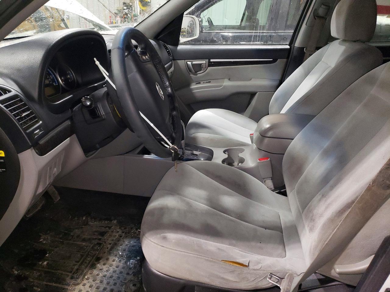 2008 Hyundai Santa Fe Gls White vin: 5NMSG73D98H193336