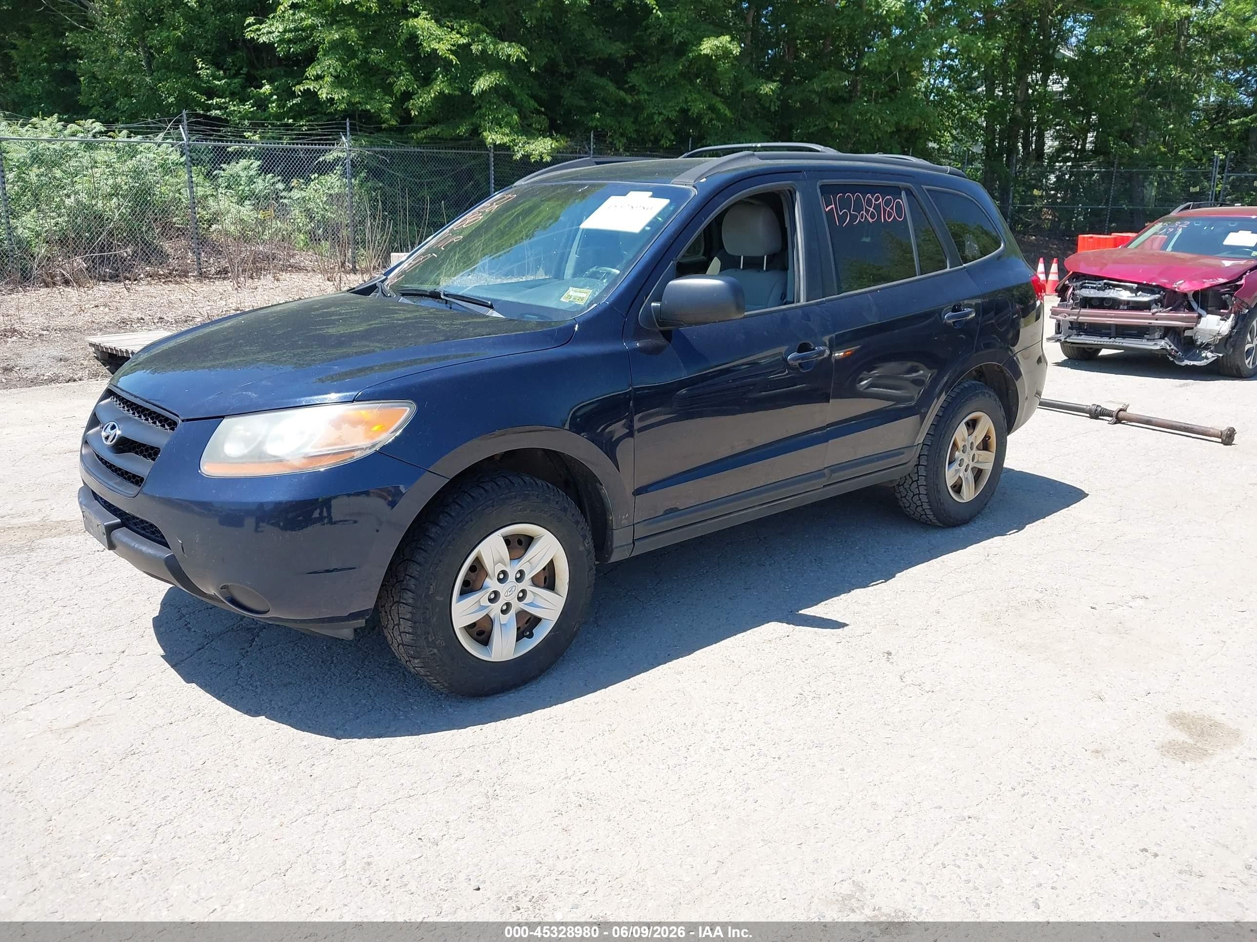 2009 Hyundai Santa Fe Gls Blue vin: 5NMSG73D99H255206