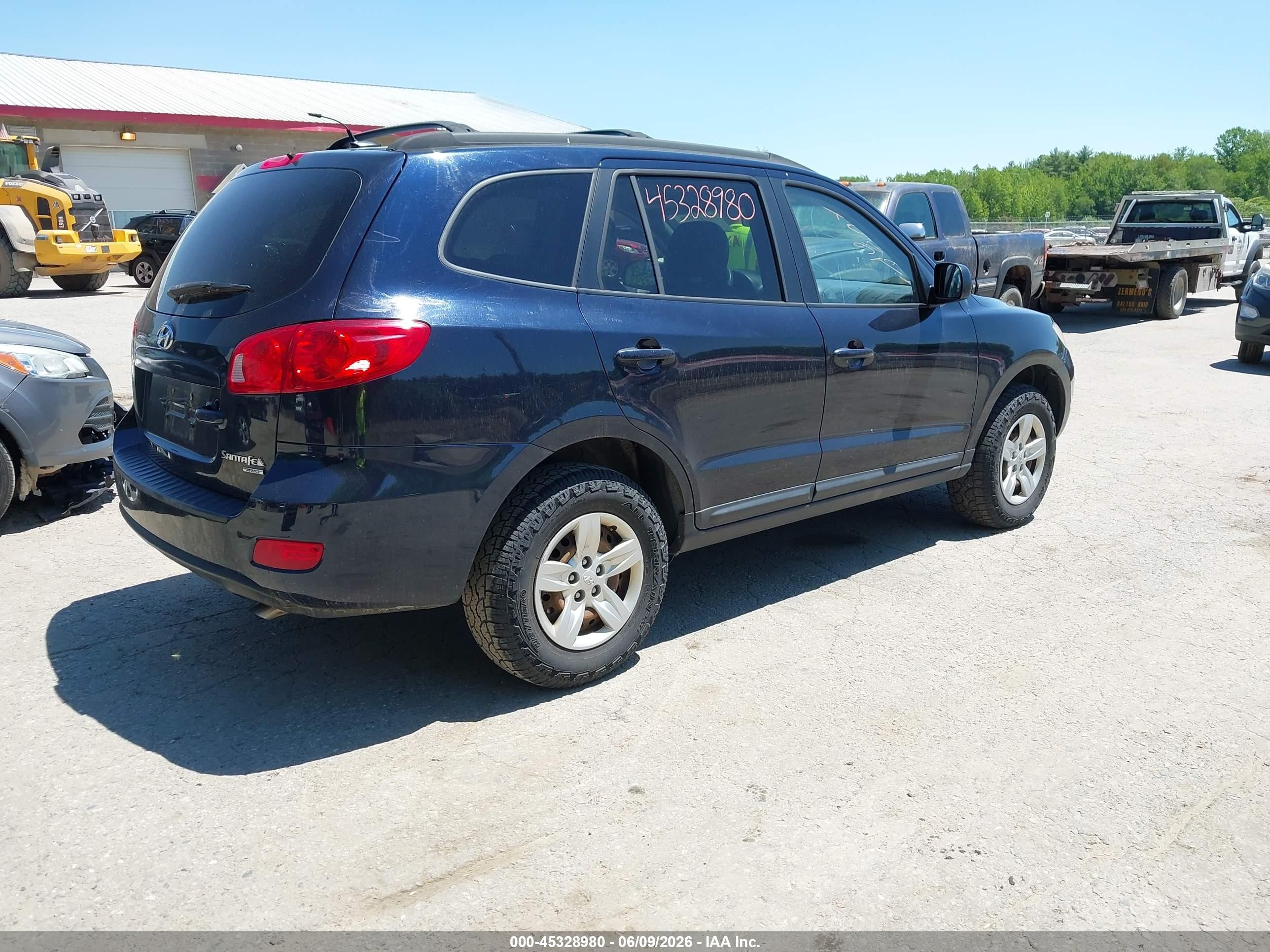 2009 Hyundai Santa Fe Gls Blue vin: 5NMSG73D99H255206