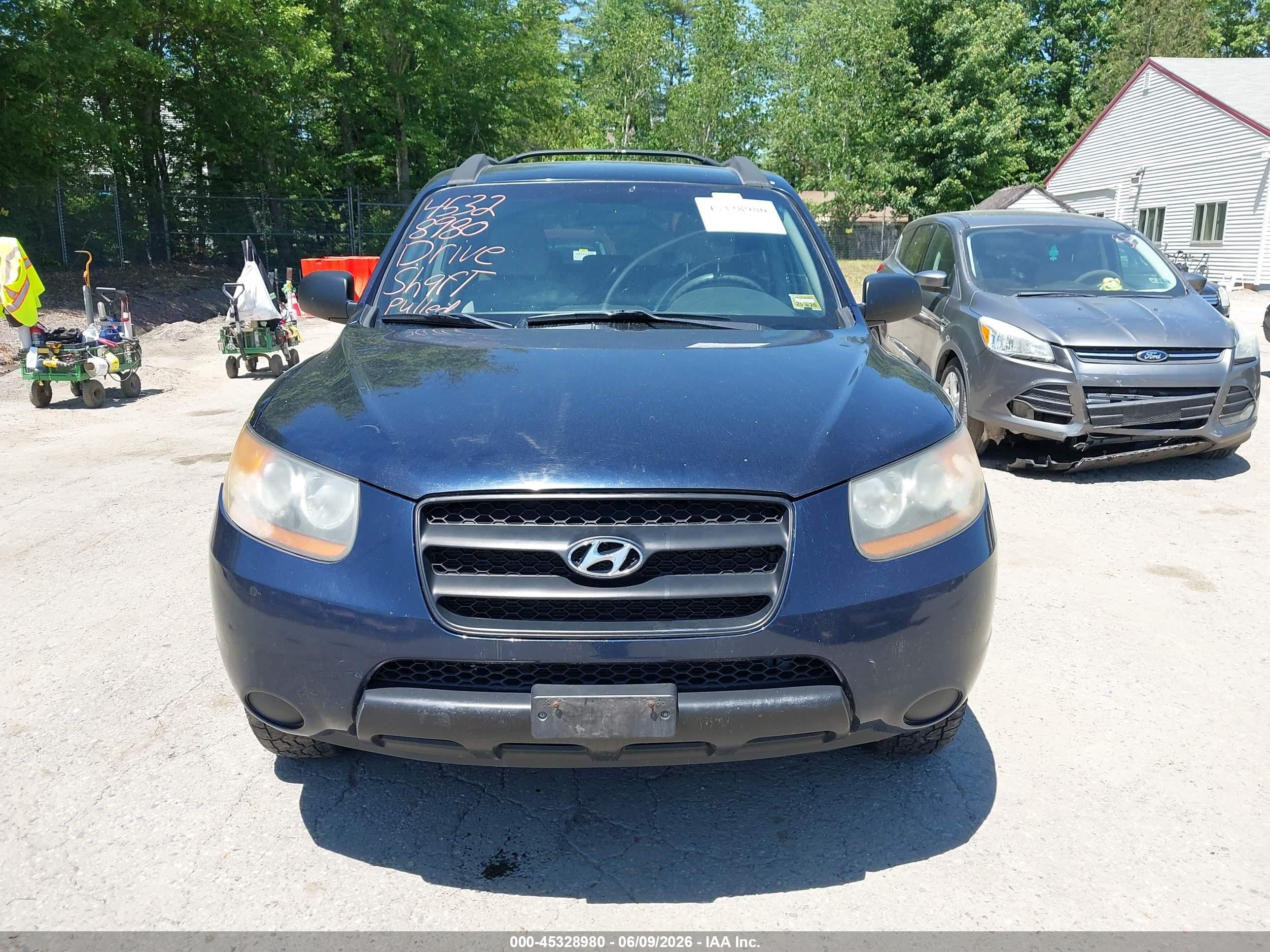2009 Hyundai Santa Fe Gls Blue vin: 5NMSG73D99H255206