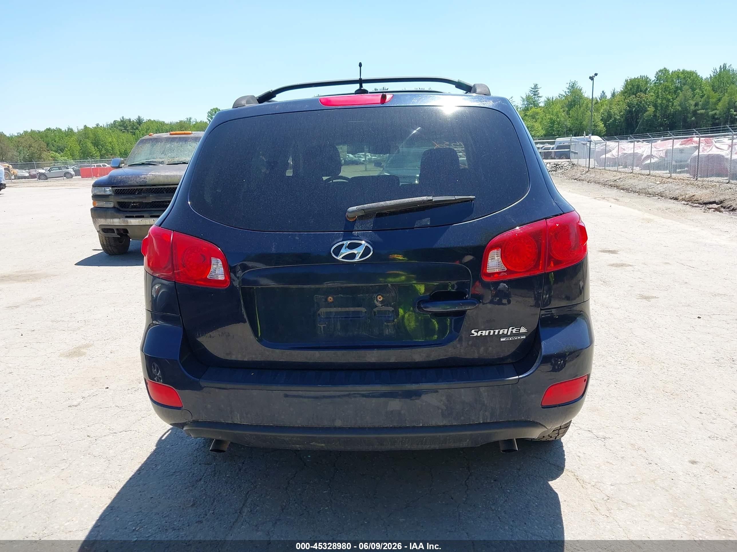 2009 Hyundai Santa Fe Gls Blue vin: 5NMSG73D99H255206