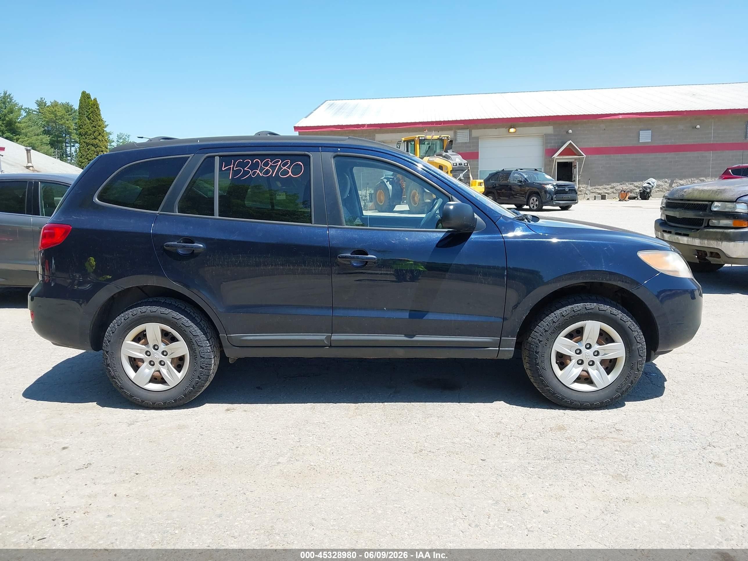 2009 Hyundai Santa Fe Gls Blue vin: 5NMSG73D99H255206