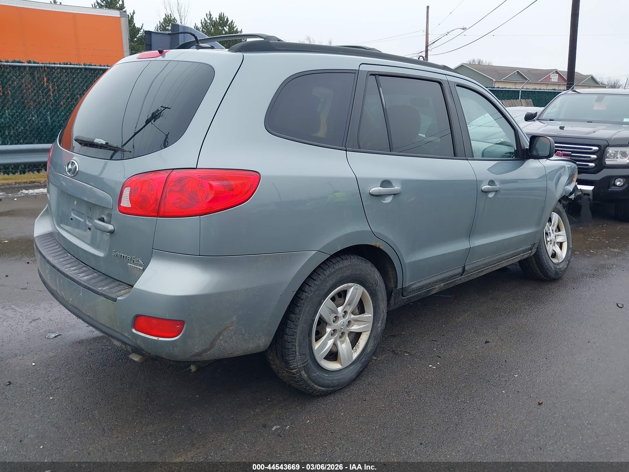 2009 Hyundai Santa Fe Gls Light Blue vin: 5NMSG73D99H255741