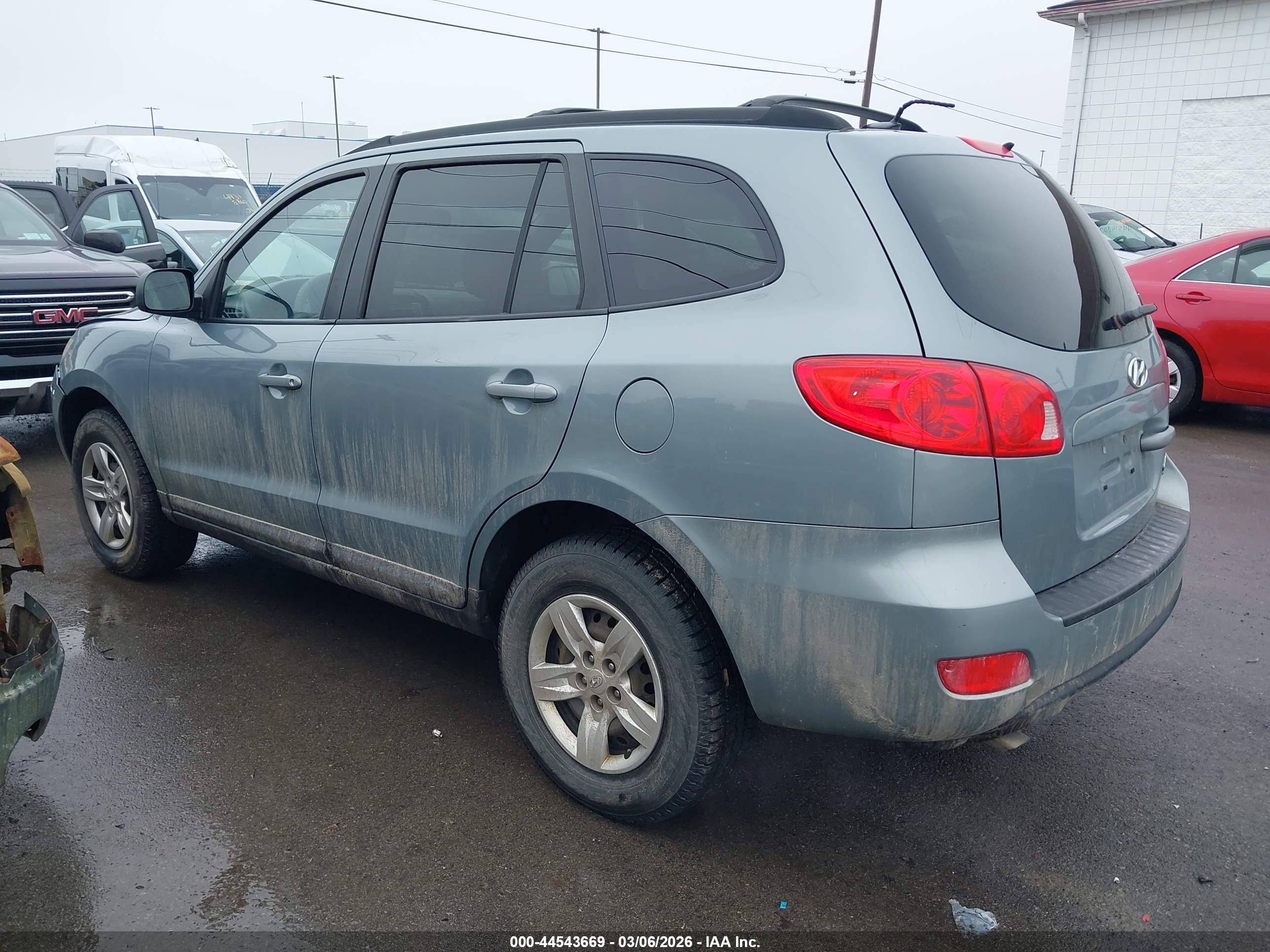 2009 Hyundai Santa Fe Gls Light Blue vin: 5NMSG73D99H255741