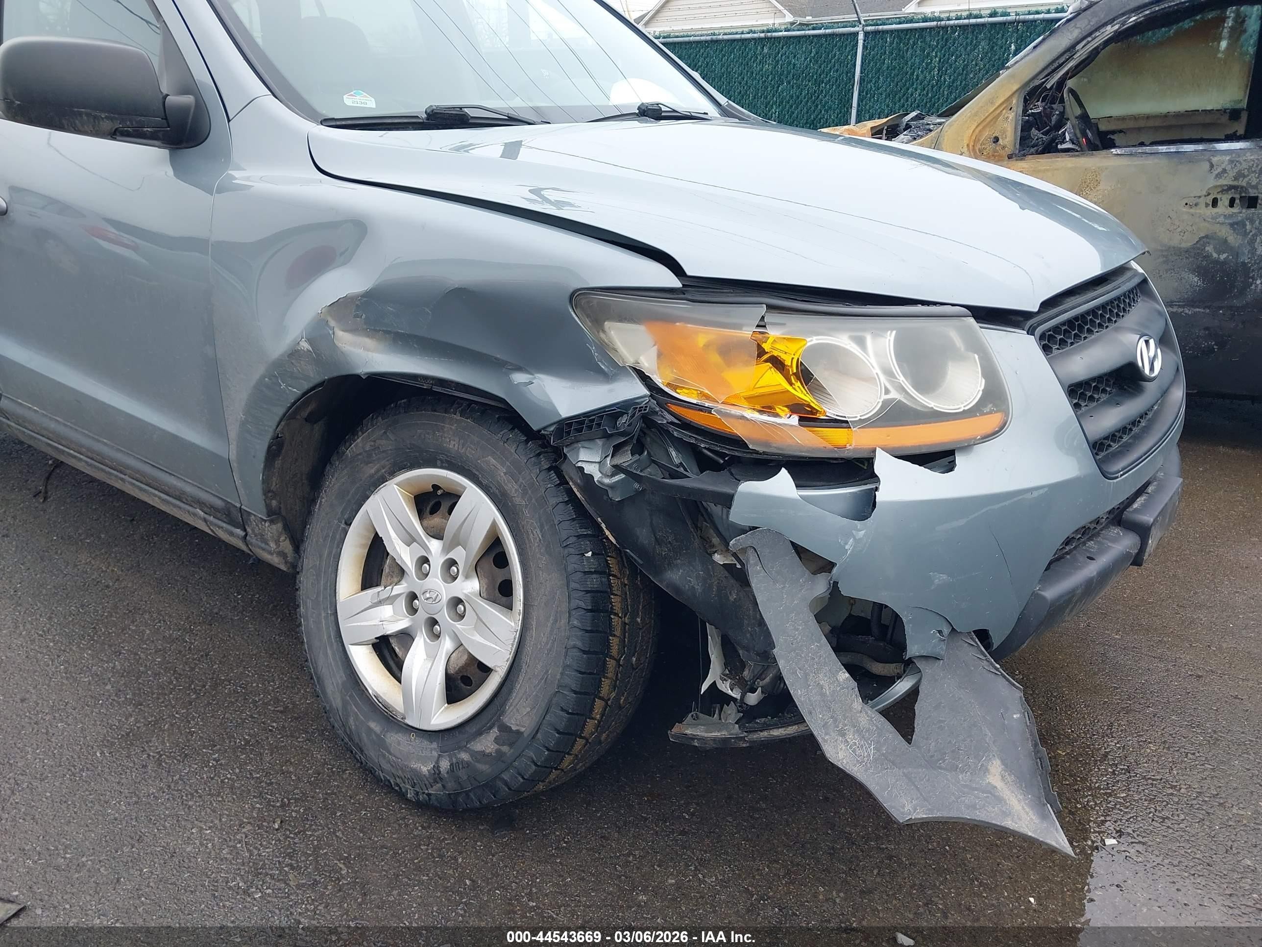2009 Hyundai Santa Fe Gls Light Blue vin: 5NMSG73D99H255741