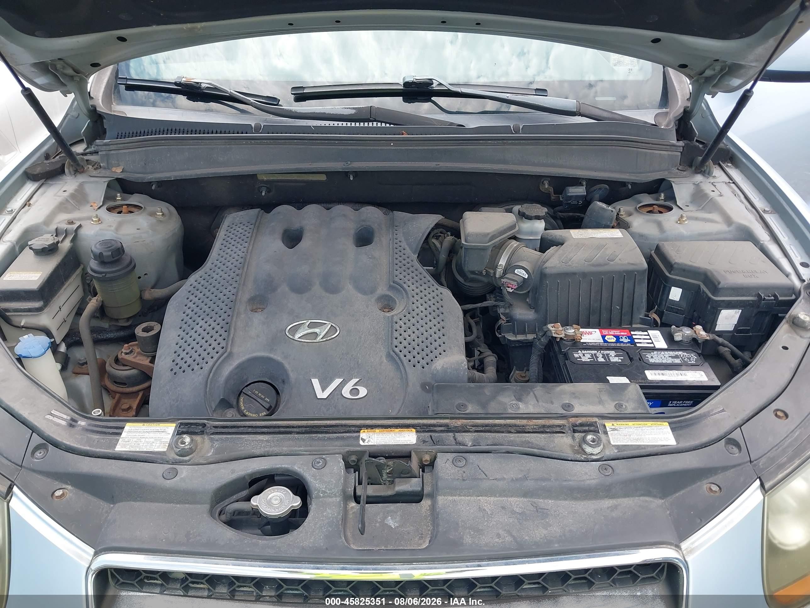 2007 Hyundai Santa Fe Gls Синий vin: 5NMSG73DX7H084138