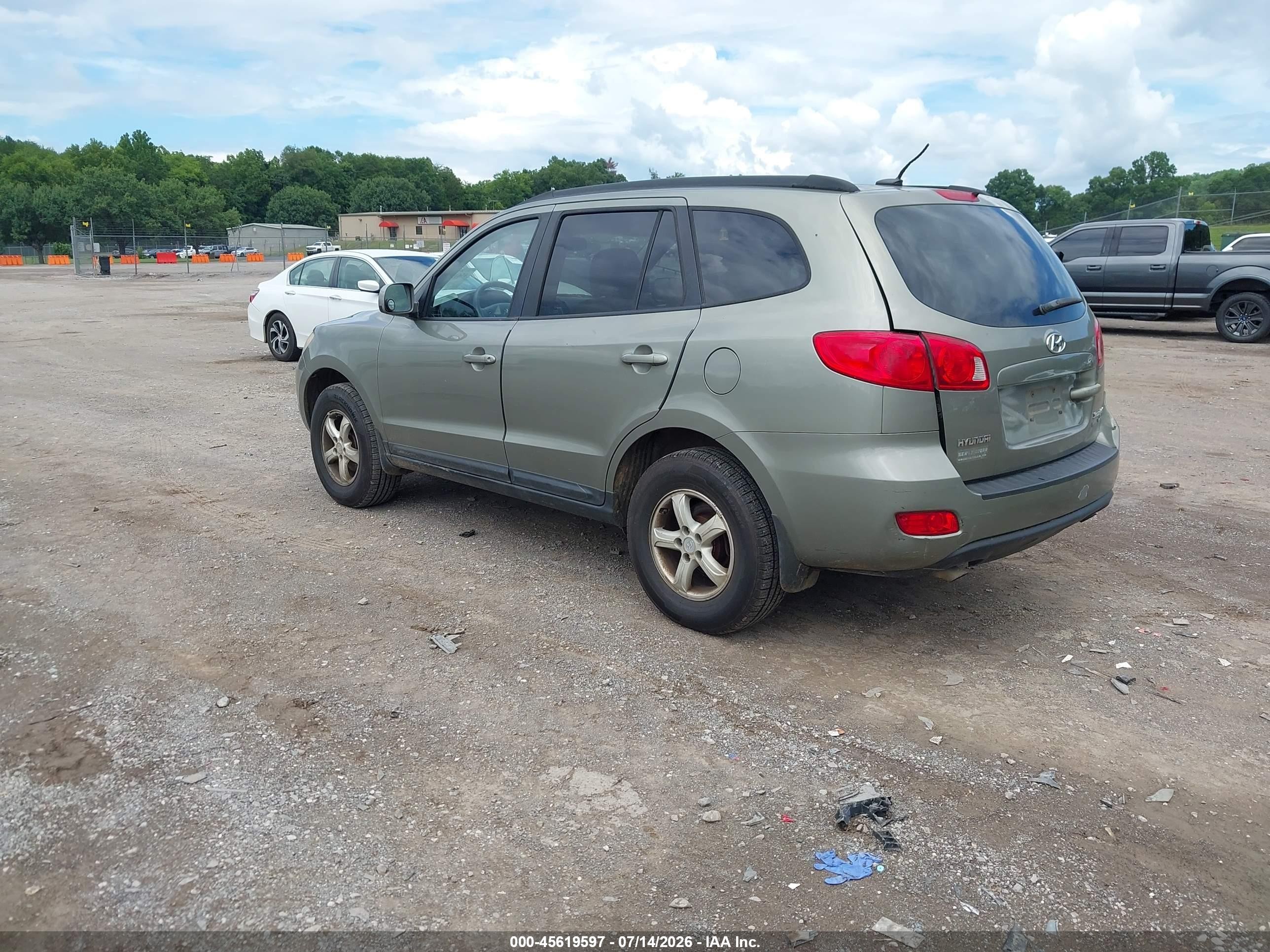 2008 Hyundai Santa Fe Gls Gray vin: 5NMSG73DX8H142167
