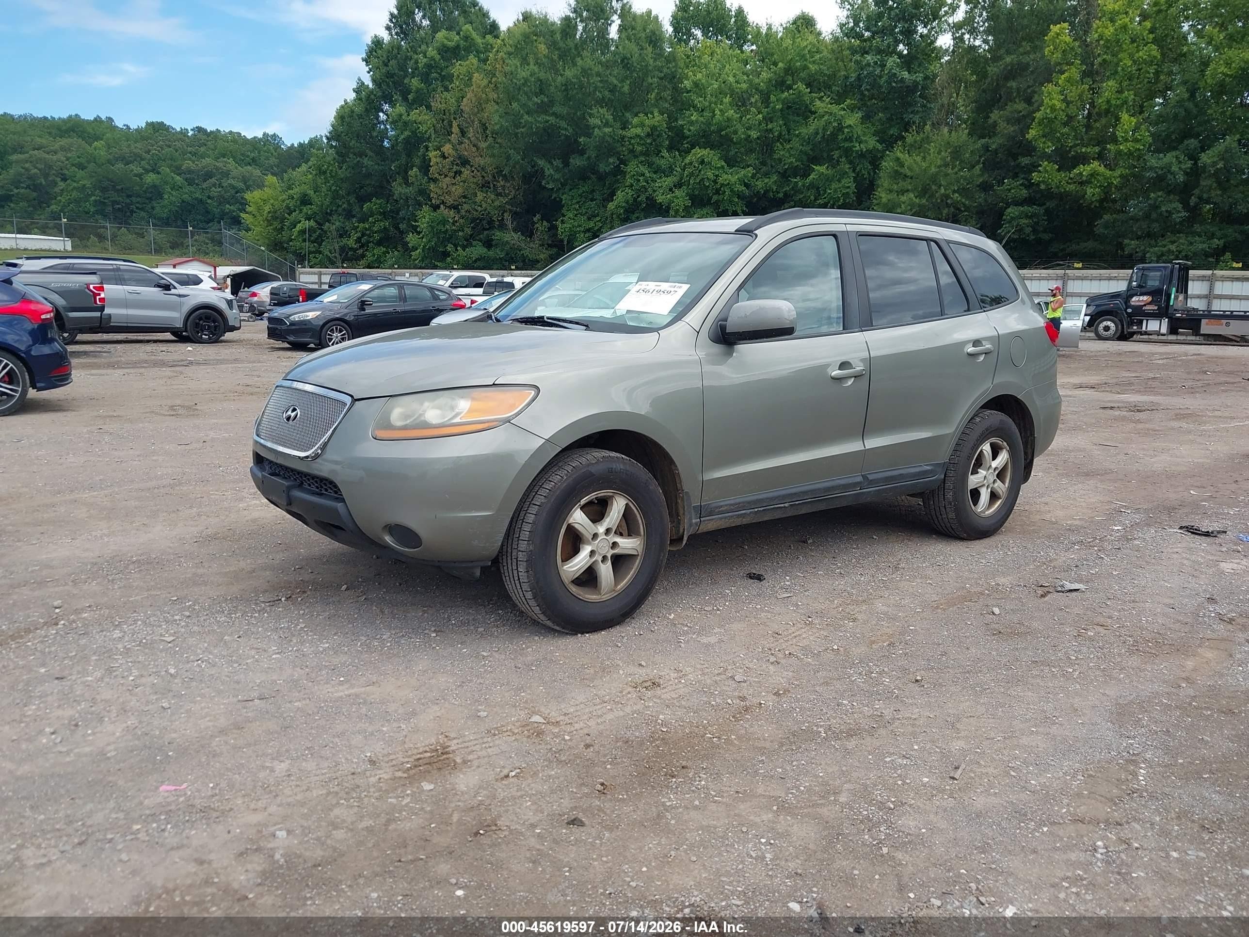 2008 Hyundai Santa Fe Gls Gray vin: 5NMSG73DX8H142167