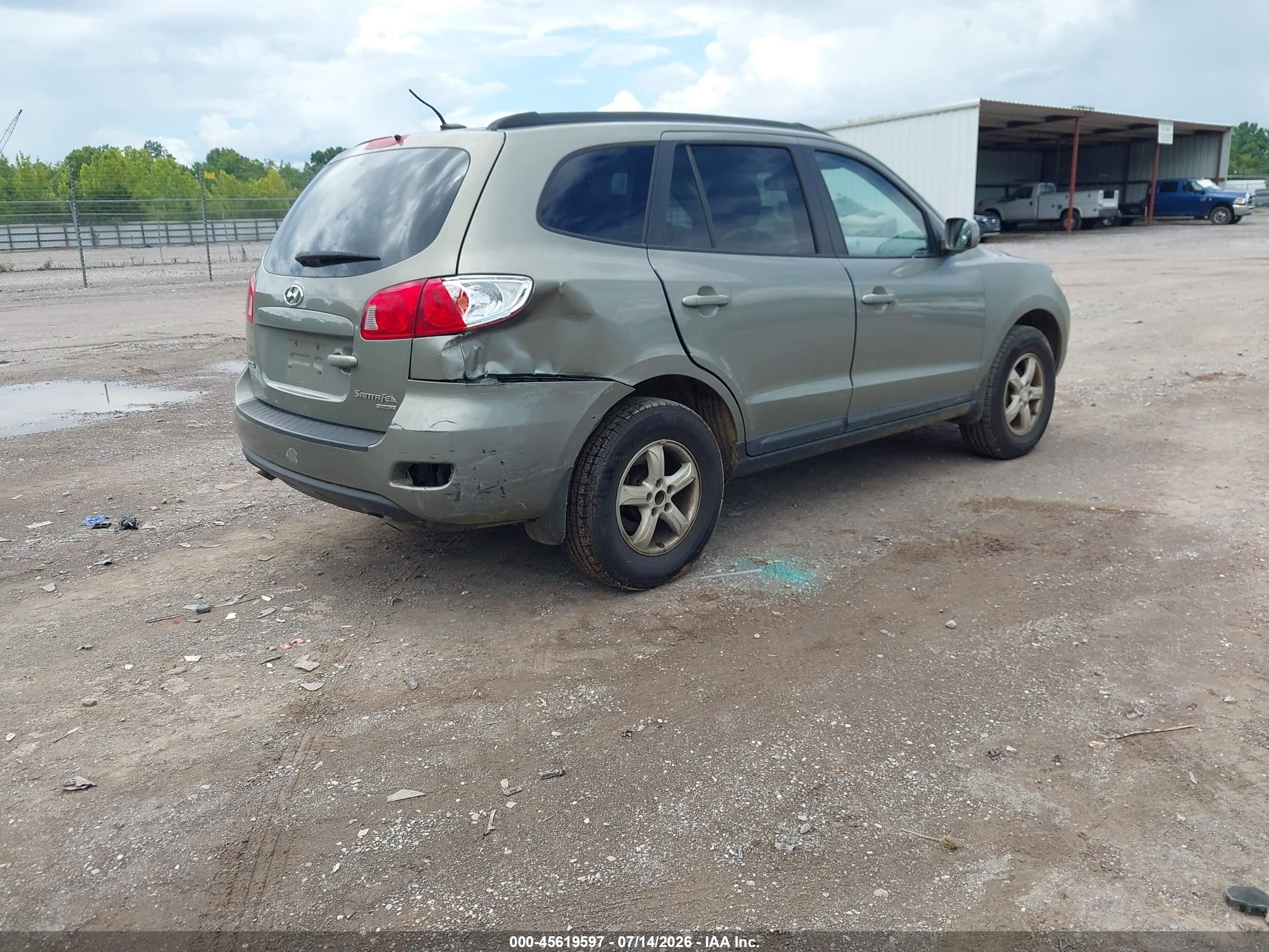 2008 Hyundai Santa Fe Gls Gray vin: 5NMSG73DX8H142167