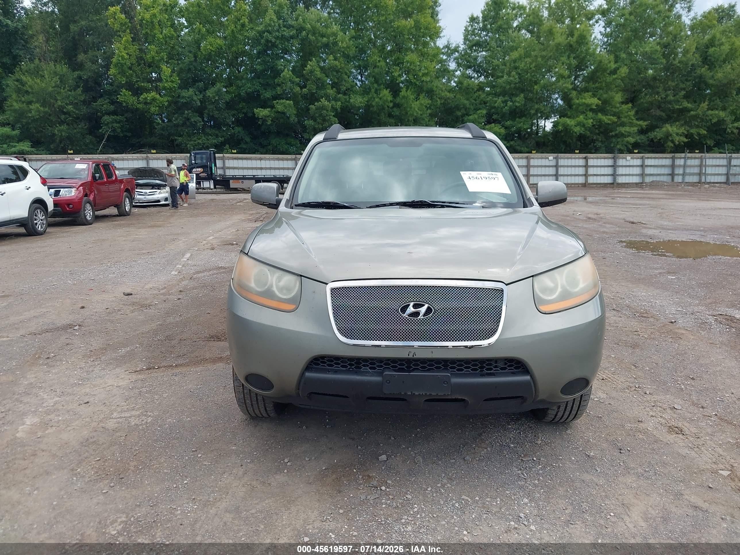 2008 Hyundai Santa Fe Gls Gray vin: 5NMSG73DX8H142167