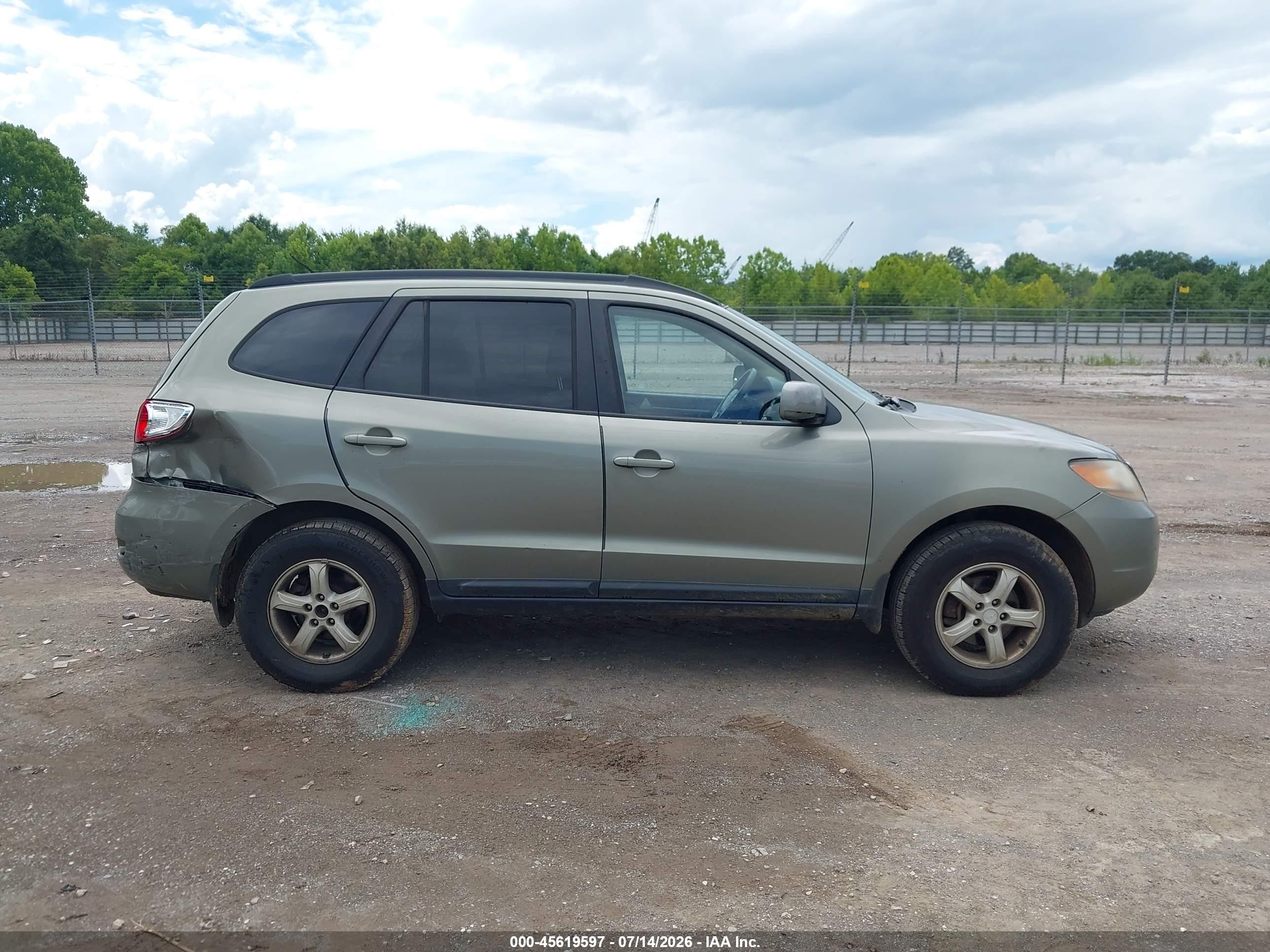 2008 Hyundai Santa Fe Gls Gray vin: 5NMSG73DX8H142167