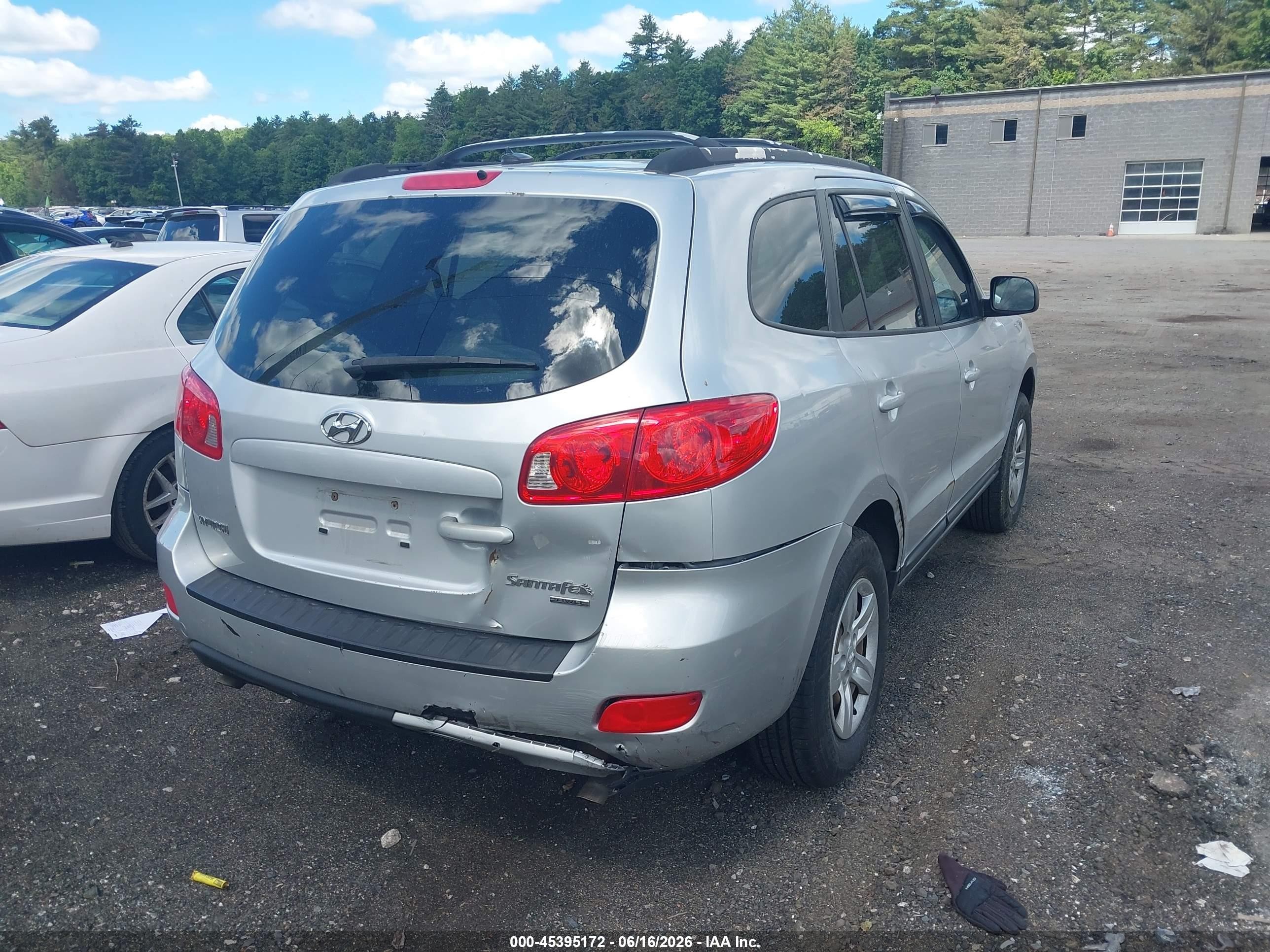 2009 Hyundai Santa Fe Gls Серебряный vin: 5NMSG73DX9H232890