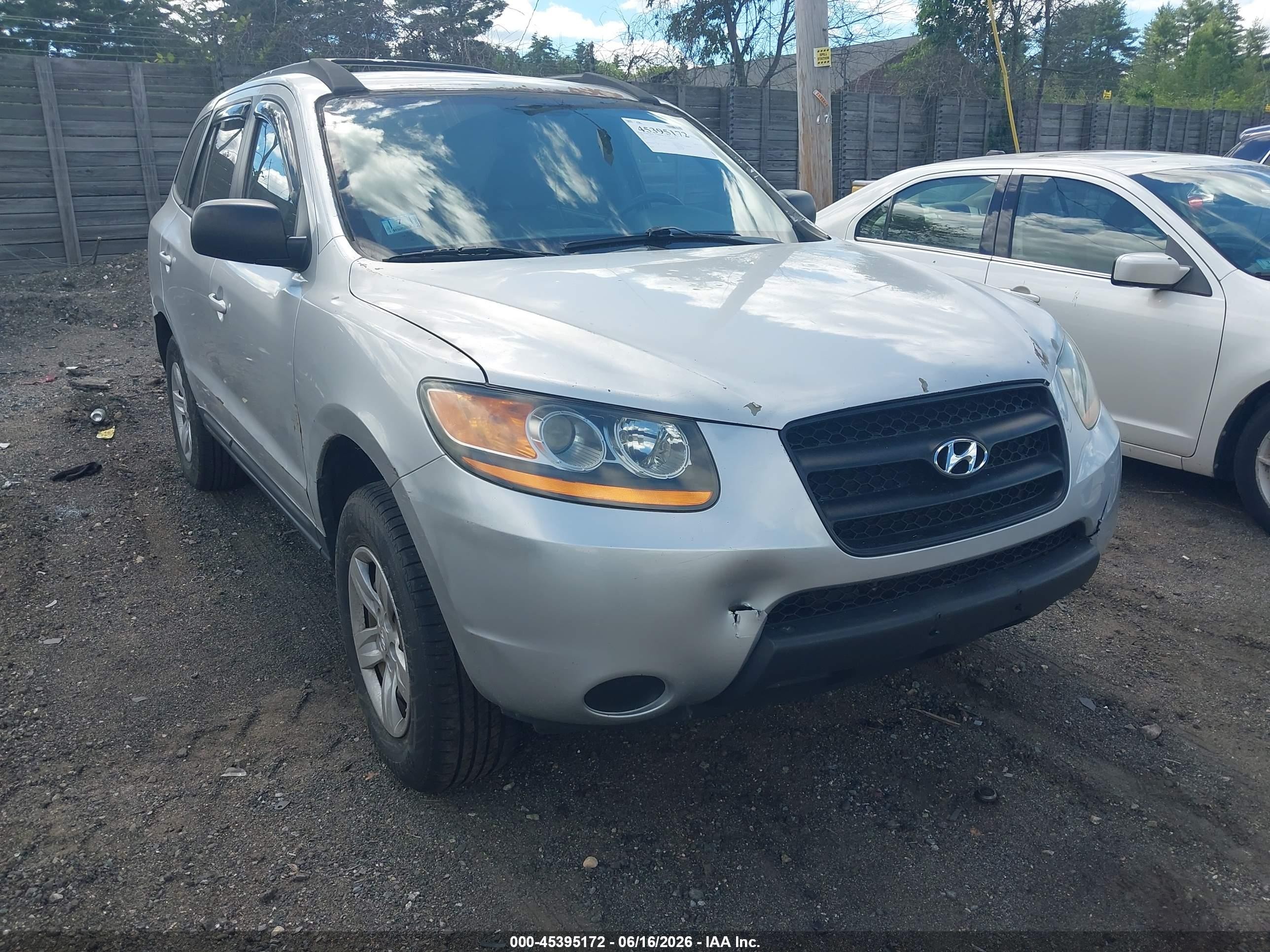 2009 Hyundai Santa Fe Gls Серебряный vin: 5NMSG73DX9H232890