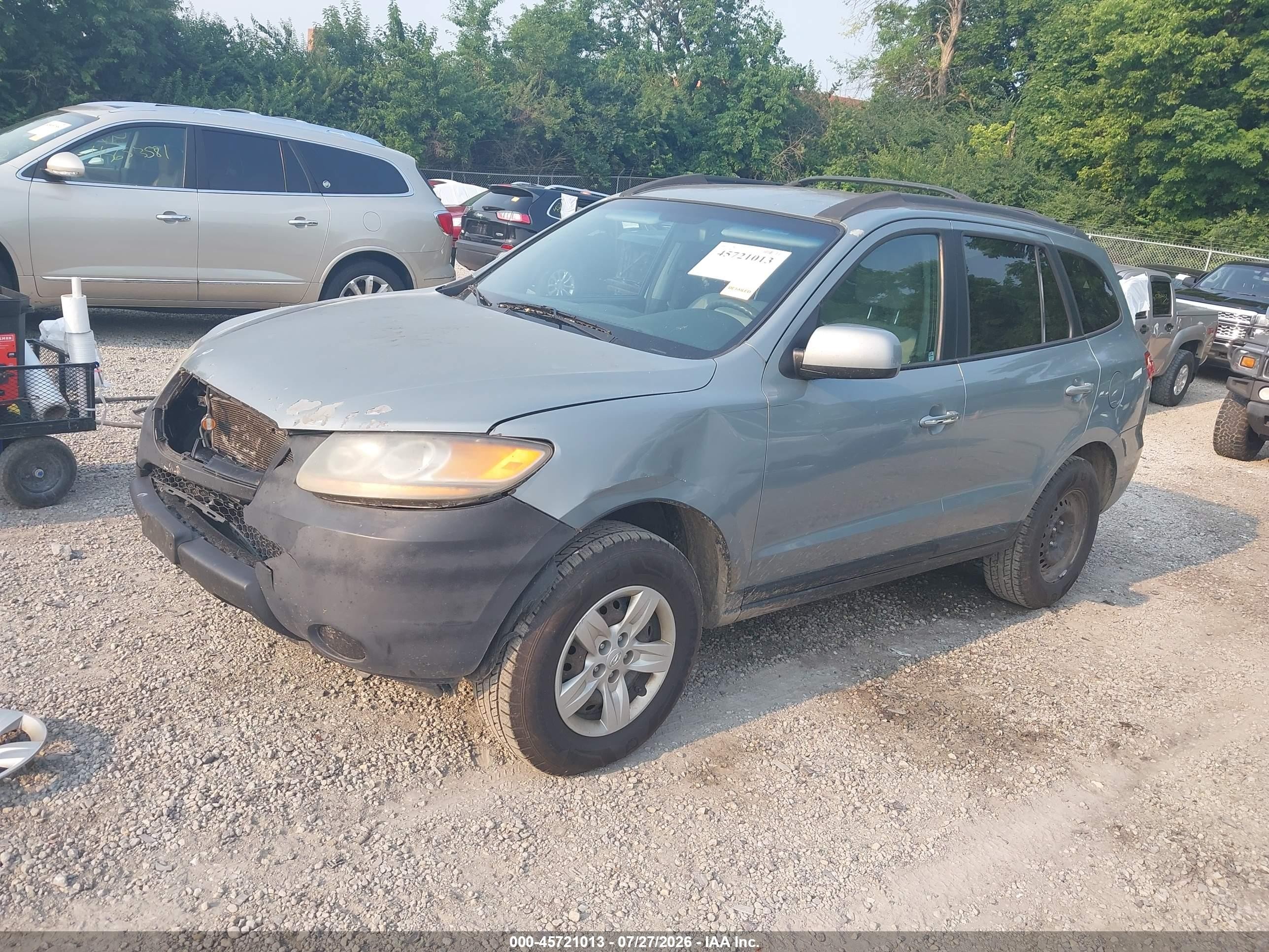 2009 Hyundai Santa Fe Gls Blue vin: 5NMSG73DX9H299487