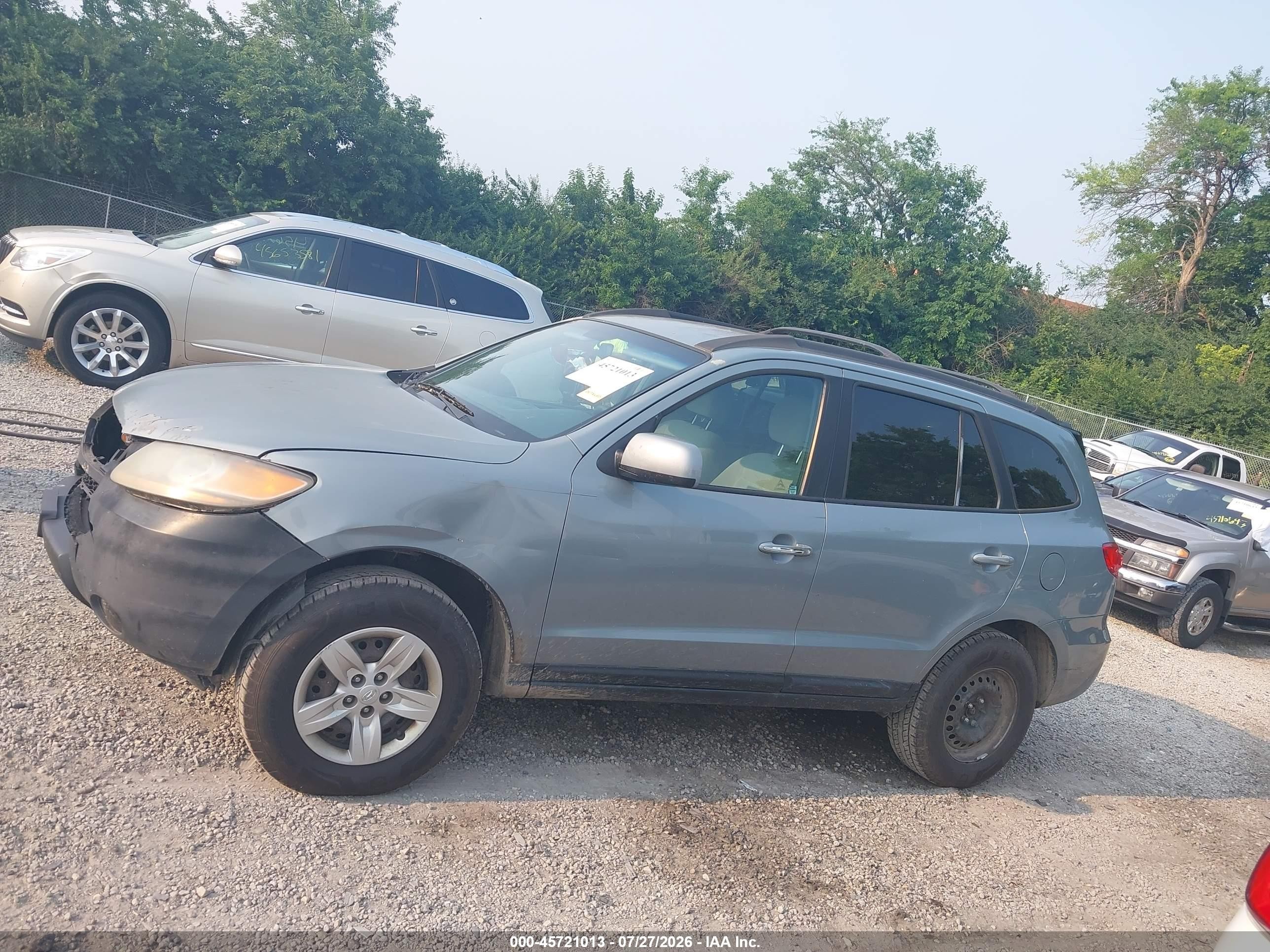 2009 Hyundai Santa Fe Gls Blue vin: 5NMSG73DX9H299487