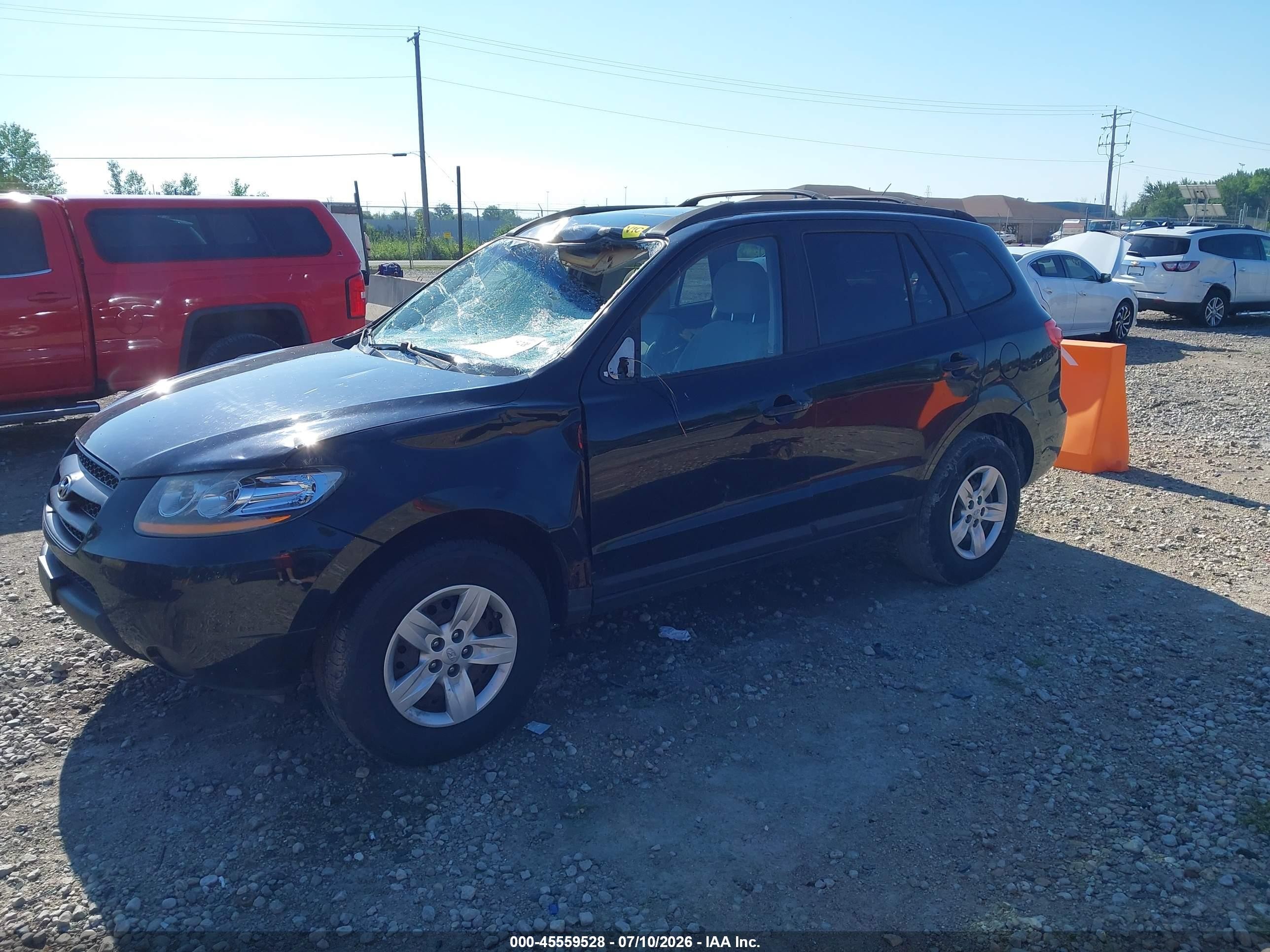 2009 Hyundai Santa Fe Gls Black vin: 5NMSG73DX9H318314