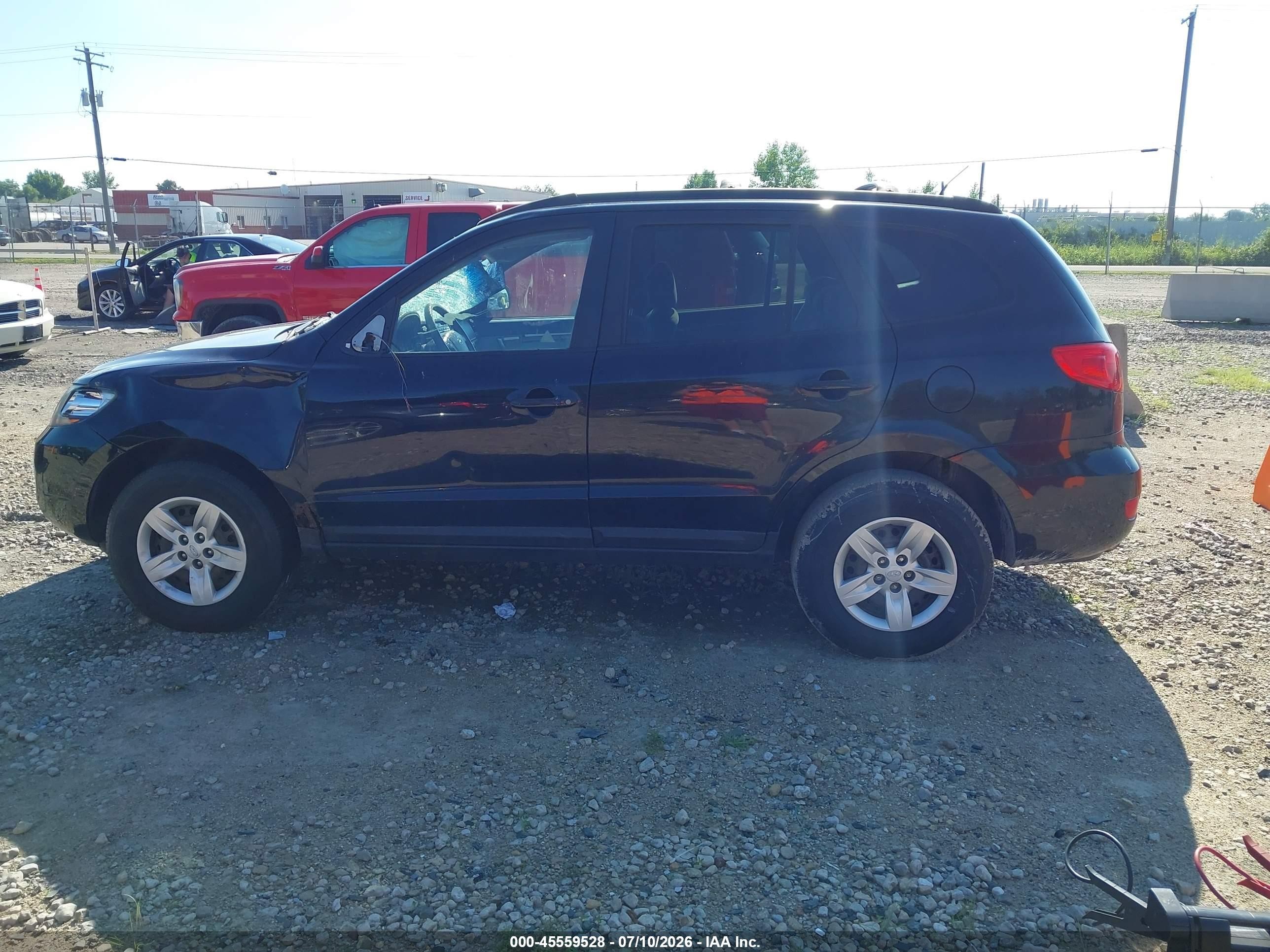 2009 Hyundai Santa Fe Gls Black vin: 5NMSG73DX9H318314