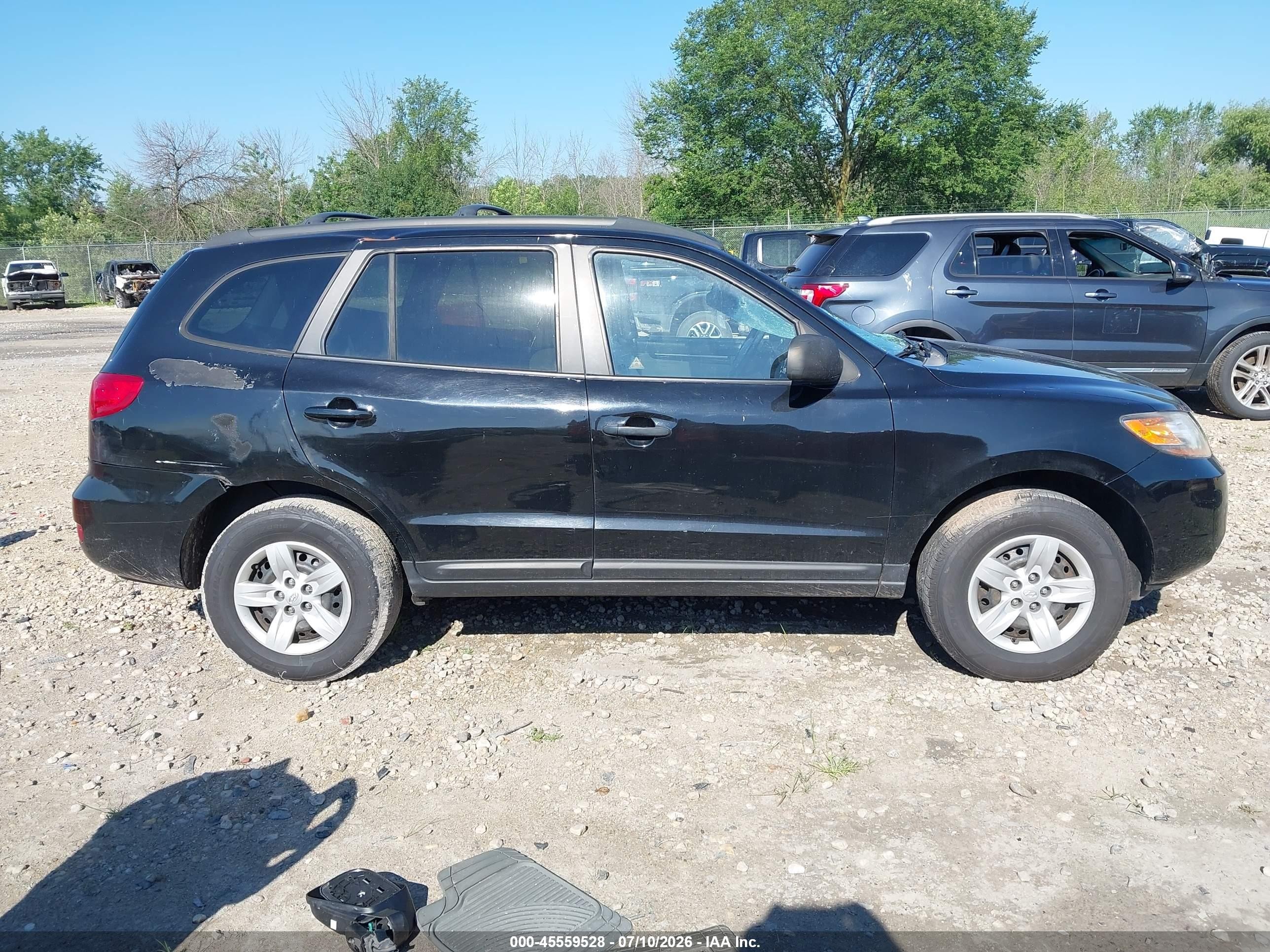 2009 Hyundai Santa Fe Gls Black vin: 5NMSG73DX9H318314