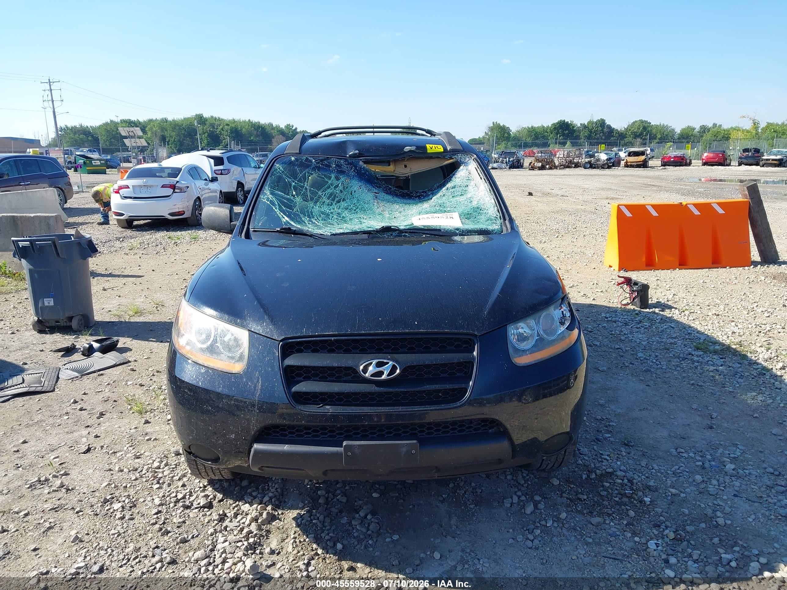 2009 Hyundai Santa Fe Gls Black vin: 5NMSG73DX9H318314