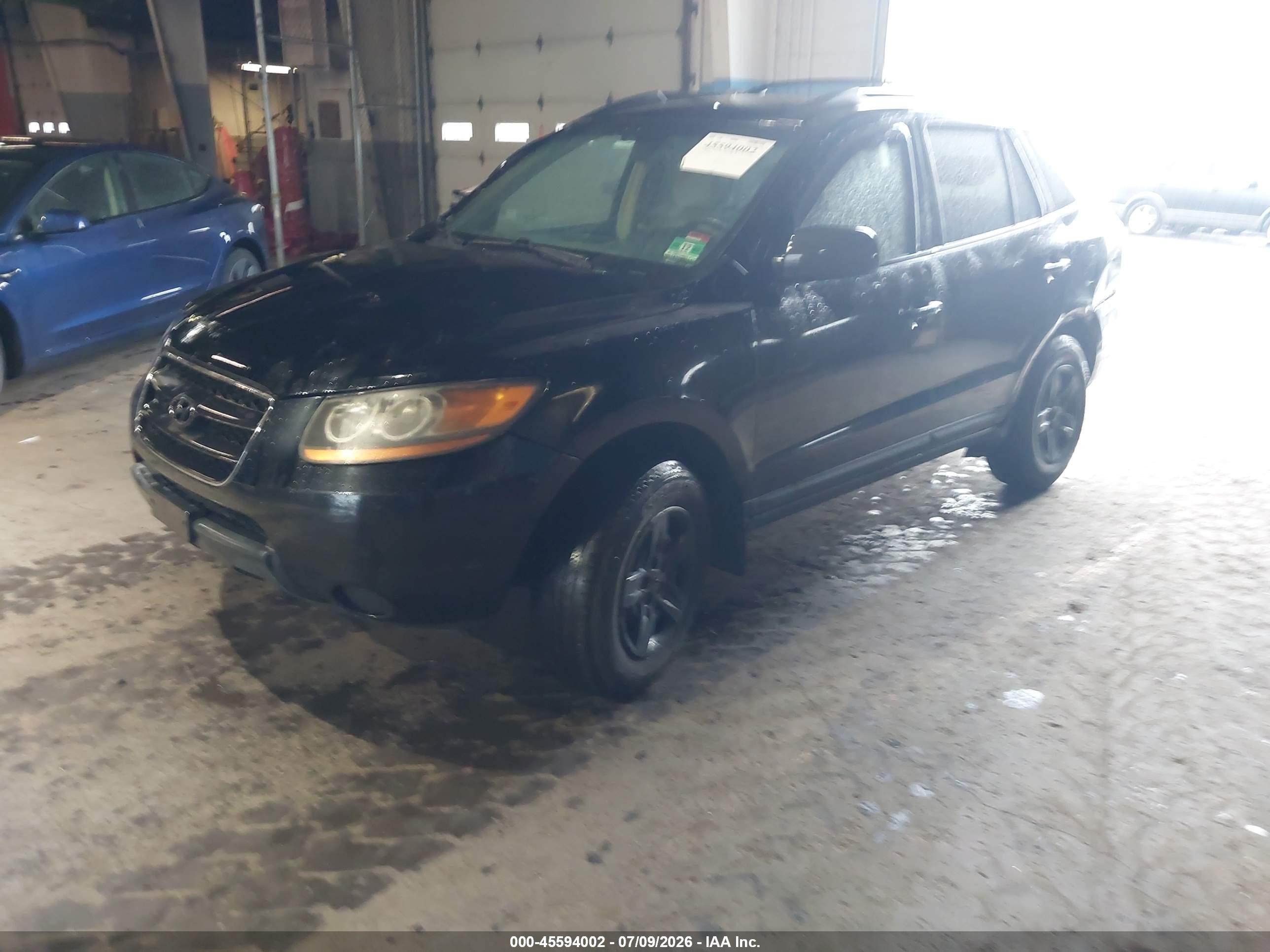 2009 Hyundai Santa Fe Gls Black vin: 5NMSG73DX9H325313