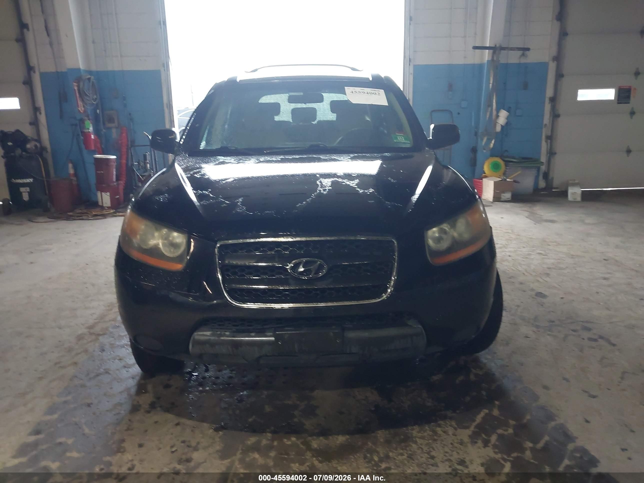 2009 Hyundai Santa Fe Gls Black vin: 5NMSG73DX9H325313