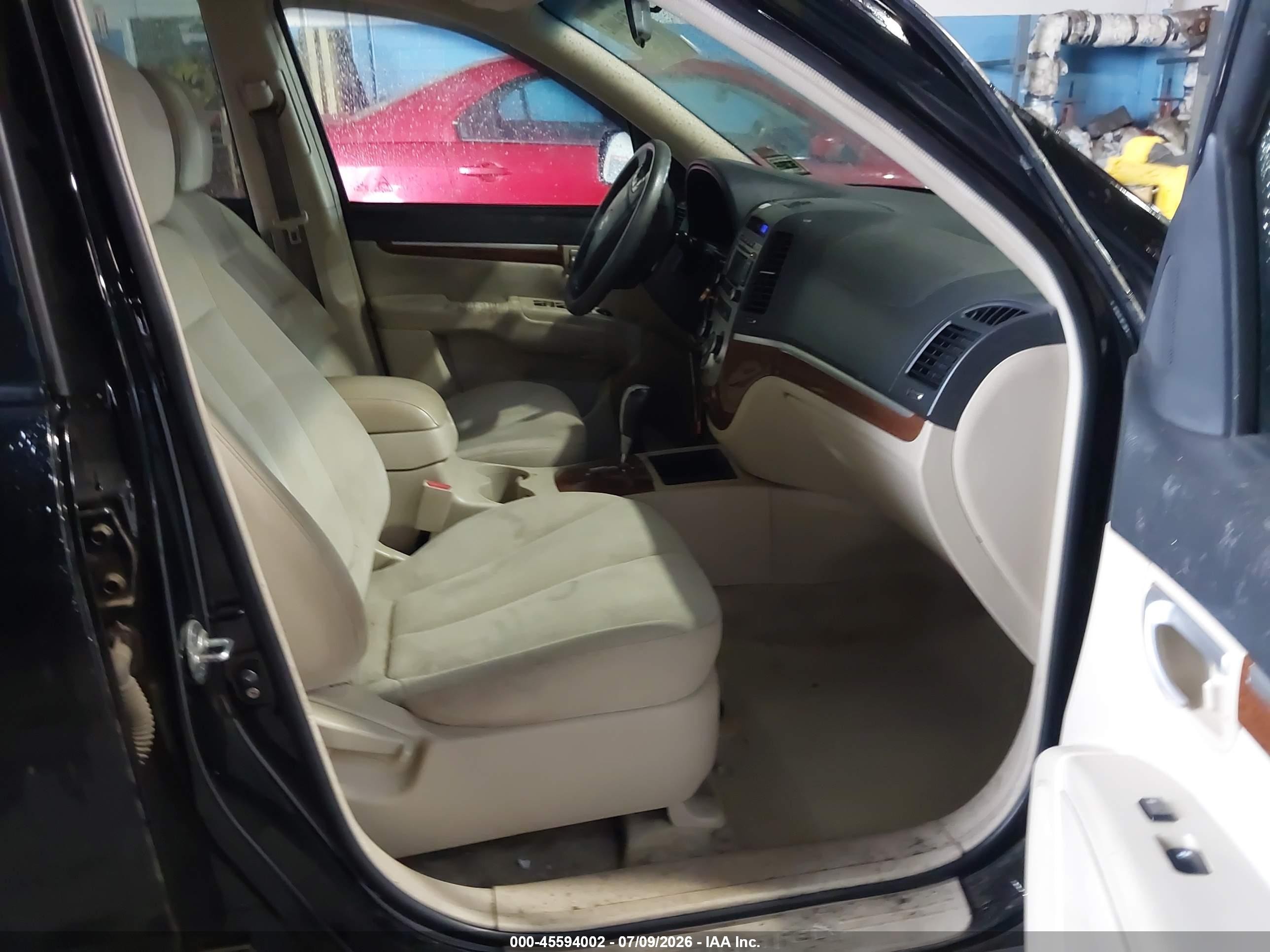 2009 Hyundai Santa Fe Gls Black vin: 5NMSG73DX9H325313