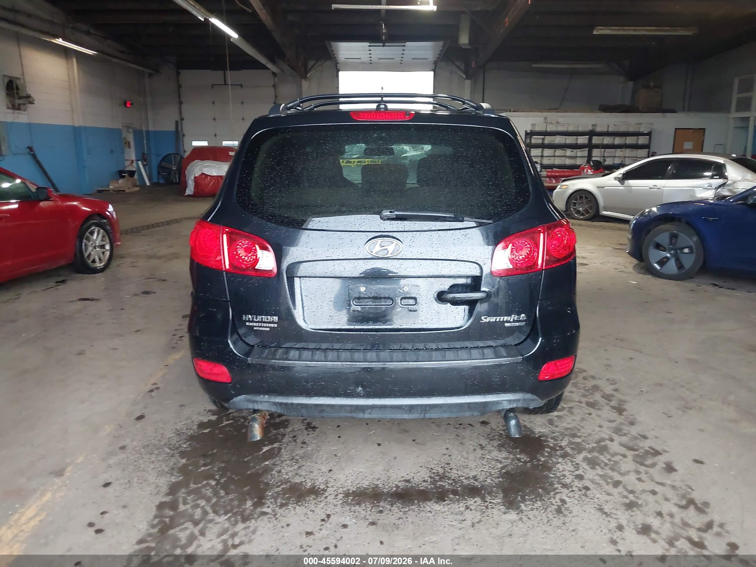 2009 Hyundai Santa Fe Gls Black vin: 5NMSG73DX9H325313