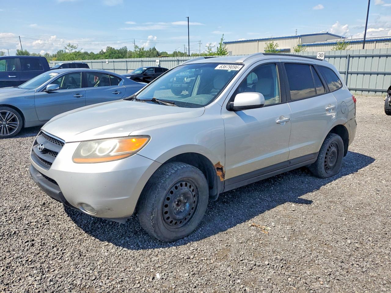 2008 Hyundai Santa Fe Gl Silver vin: 5NMSG73E28H133374