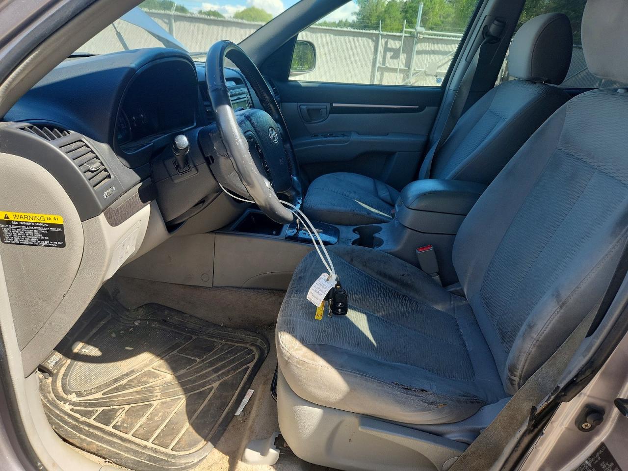 2007 Hyundai Santa Fe Gl Silver vin: 5NMSG73E37H056920