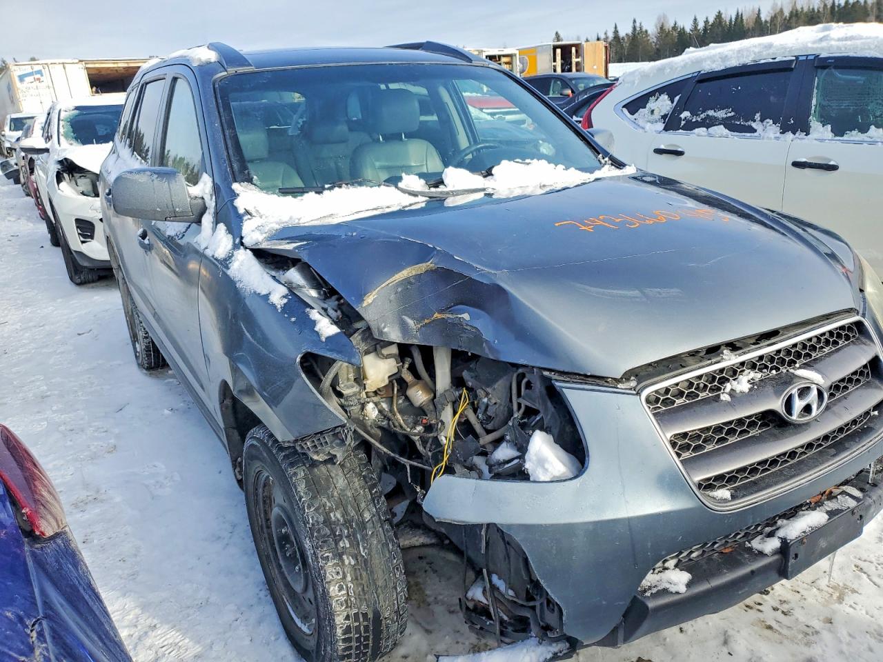 2008 Hyundai Santa Fe Gl Blue vin: 5NMSG73E58H204602