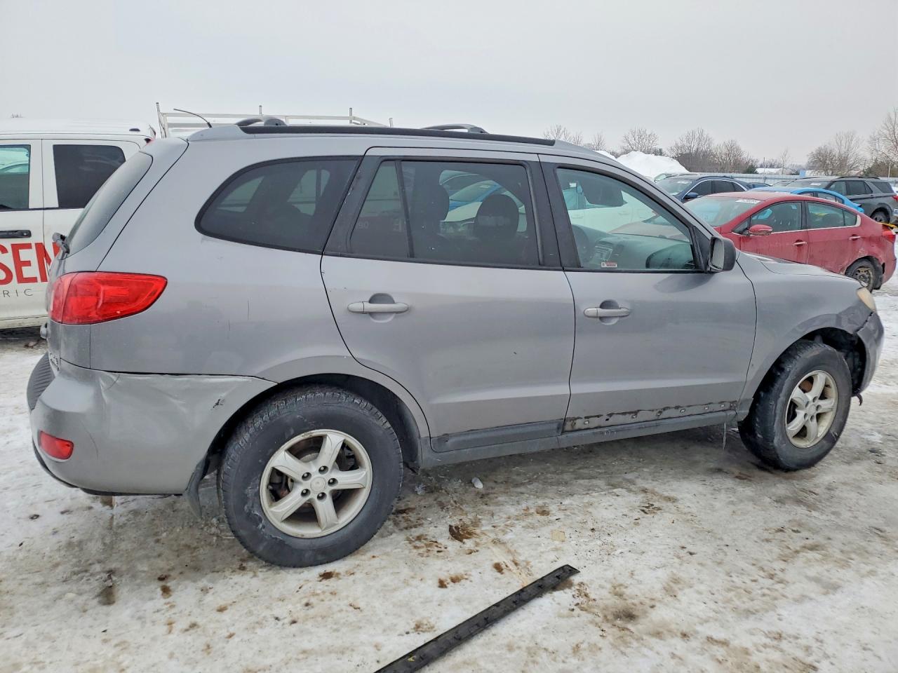 2008 Hyundai Santa Fe Gl Gray vin: 5NMSG73E78H223443