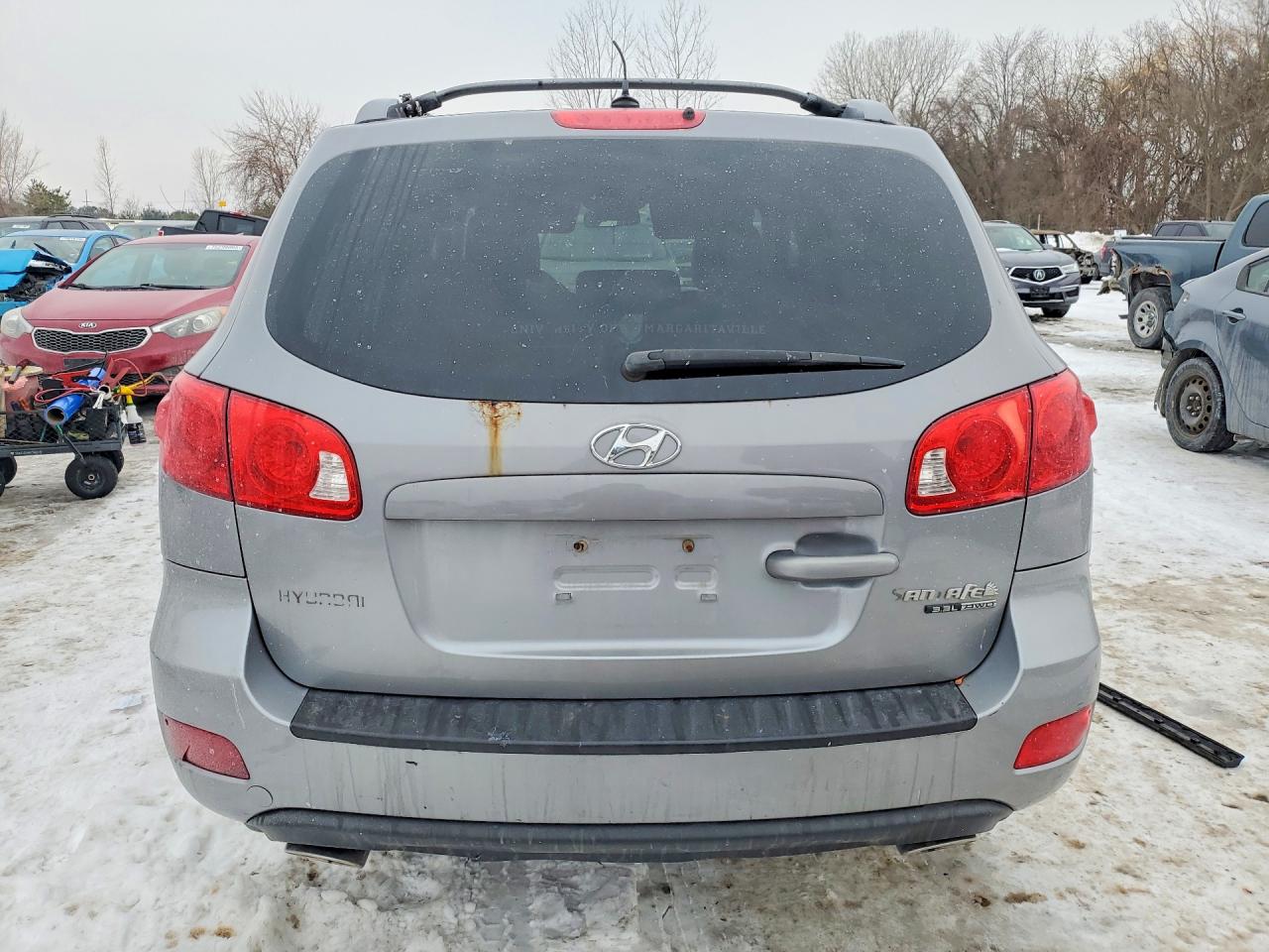 2008 Hyundai Santa Fe Gl Gray vin: 5NMSG73E78H223443