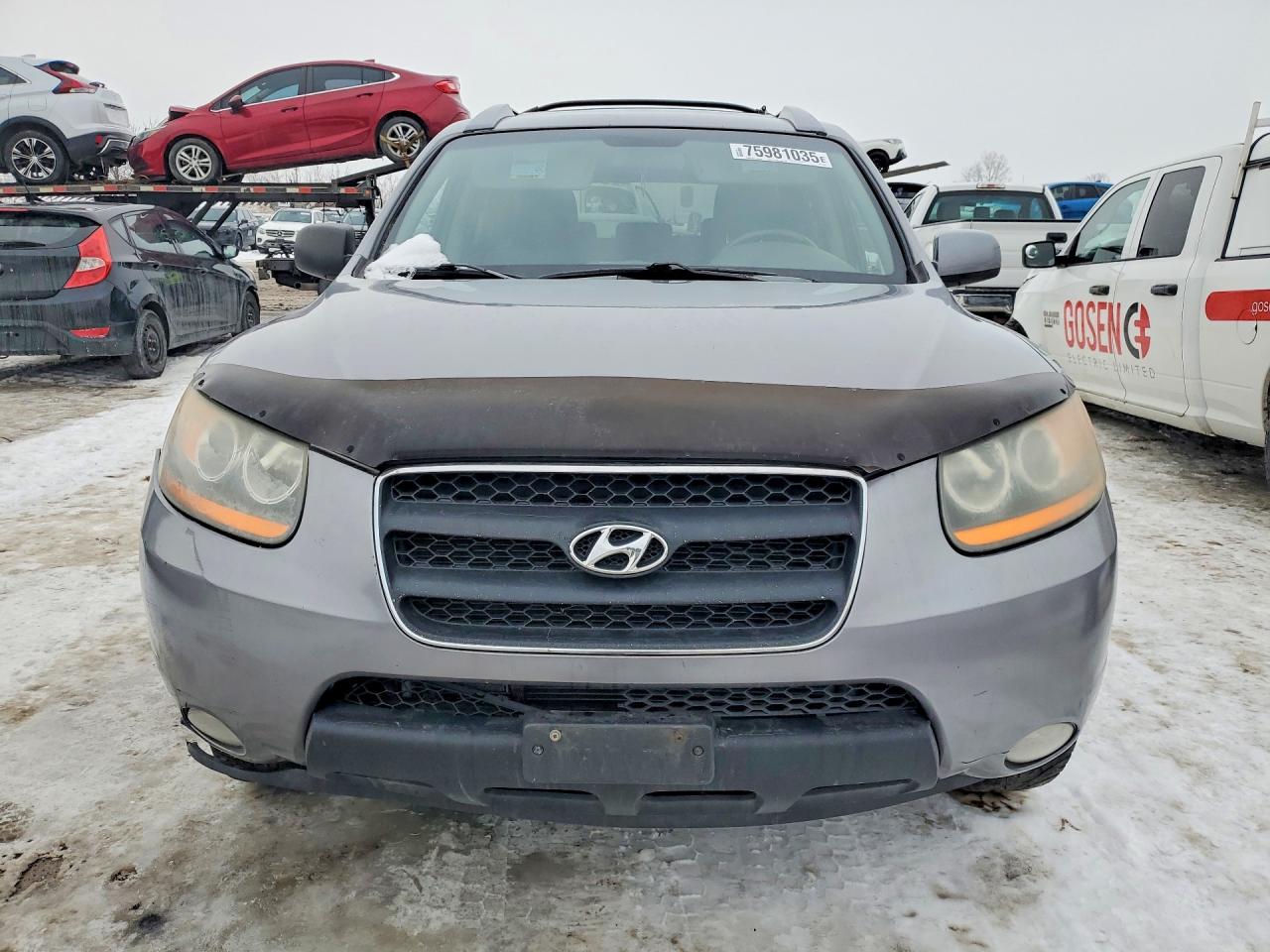 2008 Hyundai Santa Fe Gl Gray vin: 5NMSG73E78H223443